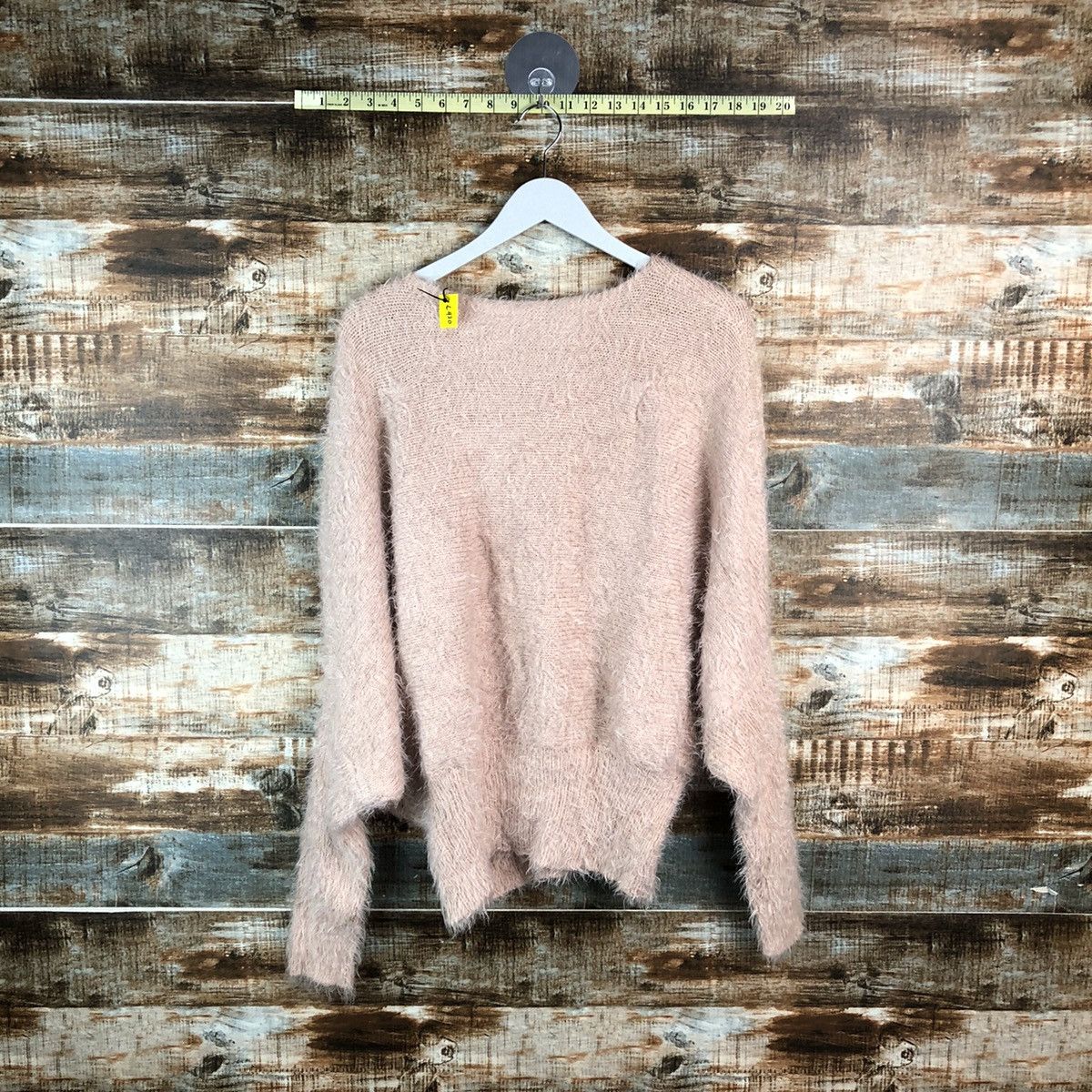 Homespun Knitwear DLL N’or Pink Mohair shaggy fur Knitwear #C420 Size XL / US 12-14 / IT 48-50 - 12 Thumbnail