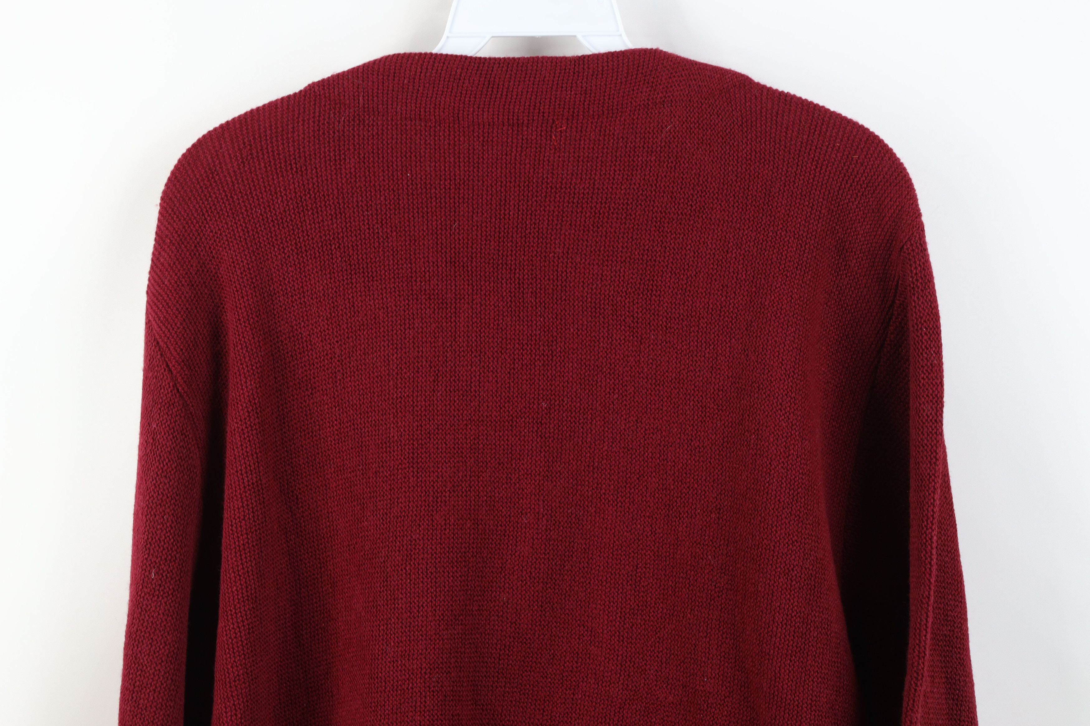 Vintage Vintage 60s 70s Streetwear Kurt Cobain Cardigan Sweater Red Size US S / EU 44-46 / 1 - 10 Thumbnail