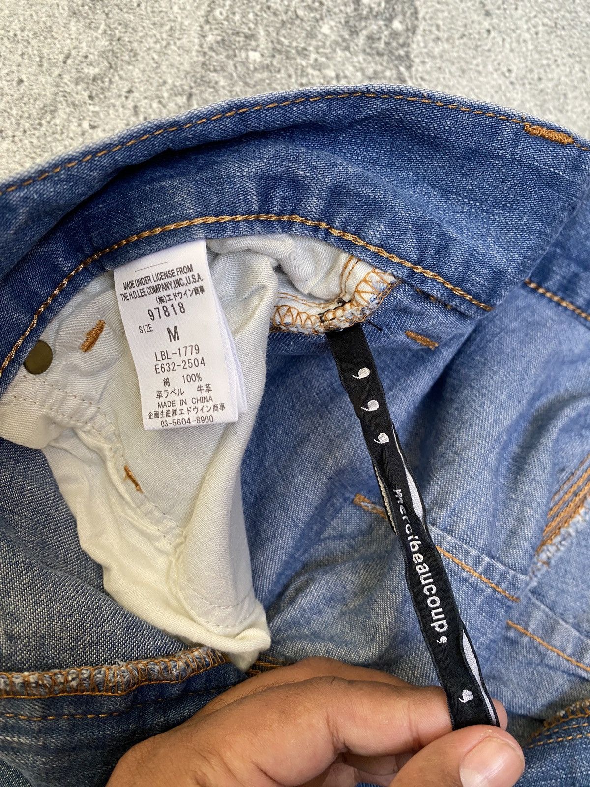 Issey Miyake × Lee MERCIBEAUCOP X LEE 3D CUT SARROUEL DENIM PANTS Size US 32 / EU 48 - 11 Thumbnail