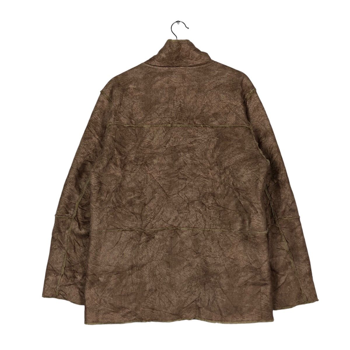 Japanese Brand 📌Vintage Leather Jacket Villand Mink Fur Shearling Blanket Size US L / EU 52-54 / 3 - 9 Thumbnail