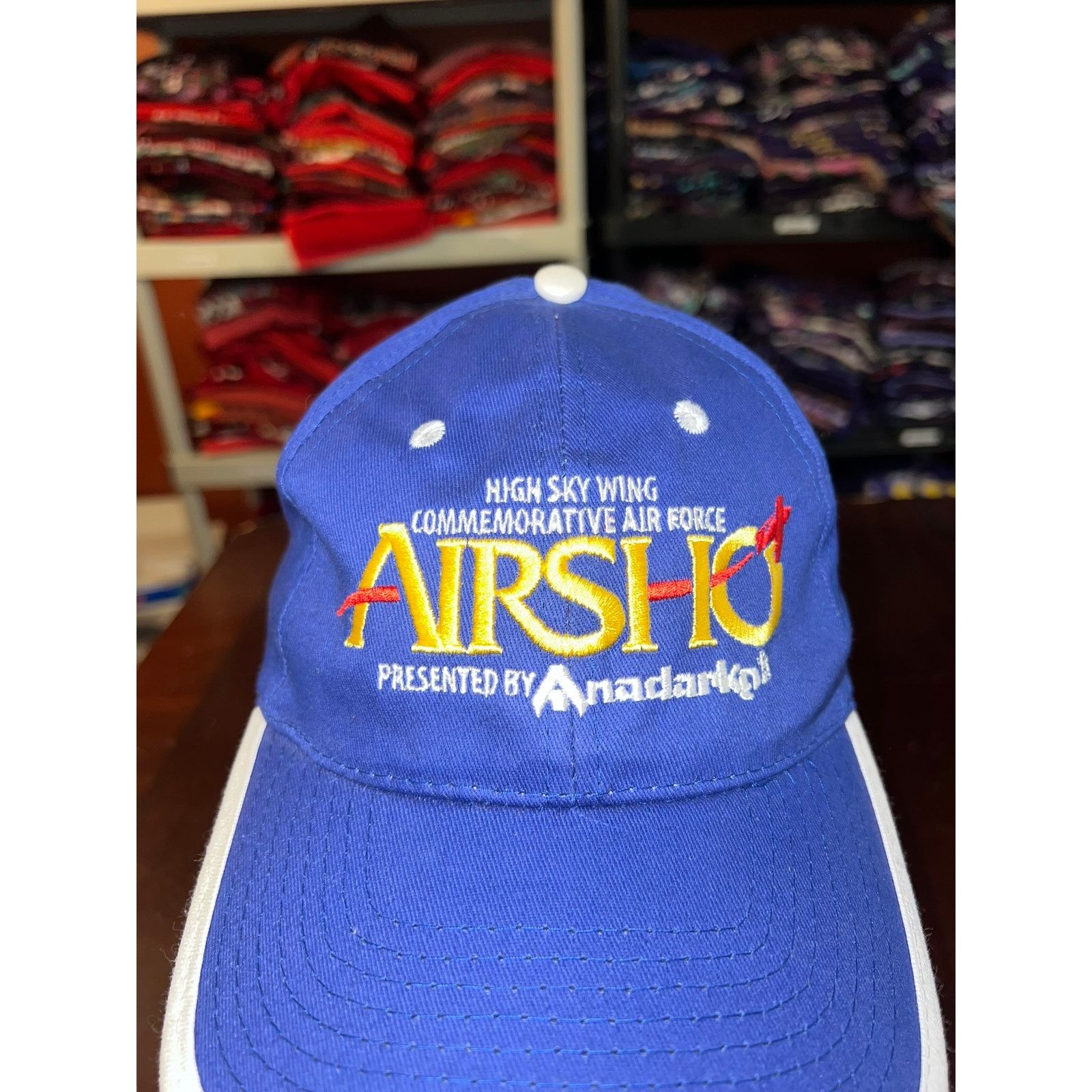 Vintage Vintage Air Force Hat High Sky Wing Air Show Cap Headwear OS Size ONE SIZE - 2 Thumbnail