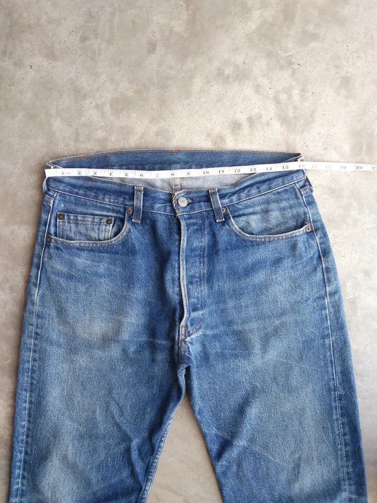 Levi's 80s Vintage Levi's 501 Made In USA Released Hem Jeans 32x29 Size US 32 / EU 48 - 5 Thumbnail