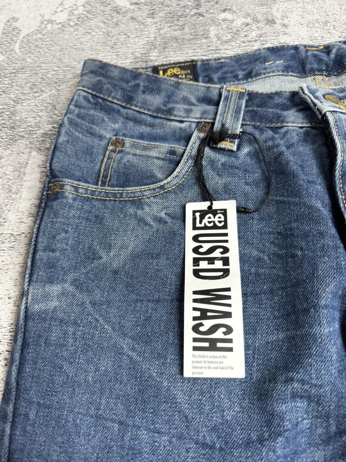 Lee Lee Felton Icon Wrinkles NEW Flare Washed Y2K Faded 12 Size Denim Jeans Trousers Size 32" / US 10 / IT 46 - 19 Thumbnail