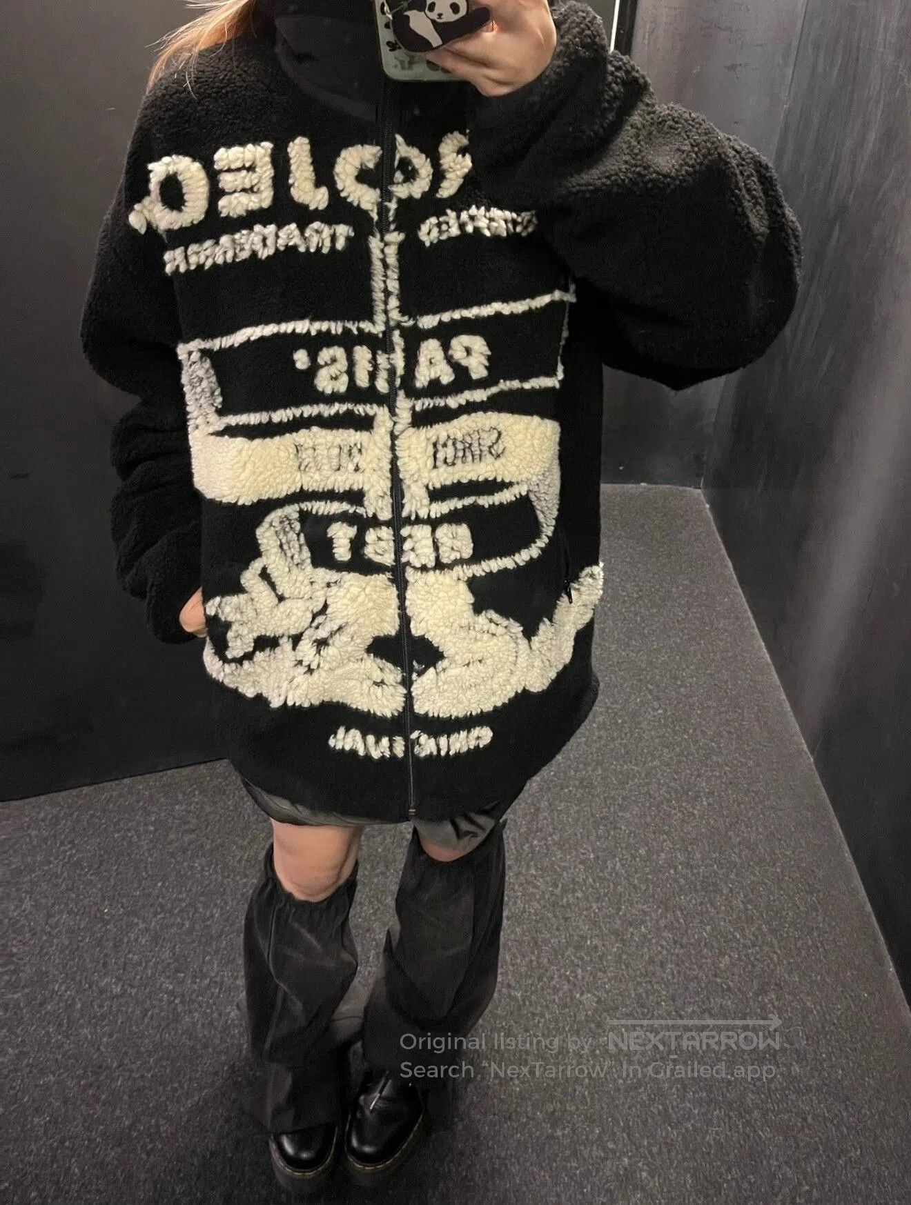 Y/Project Y/Project Black and White Fleece Jacket. Size XS / US 0-2 / IT 36-38 - 8 Thumbnail