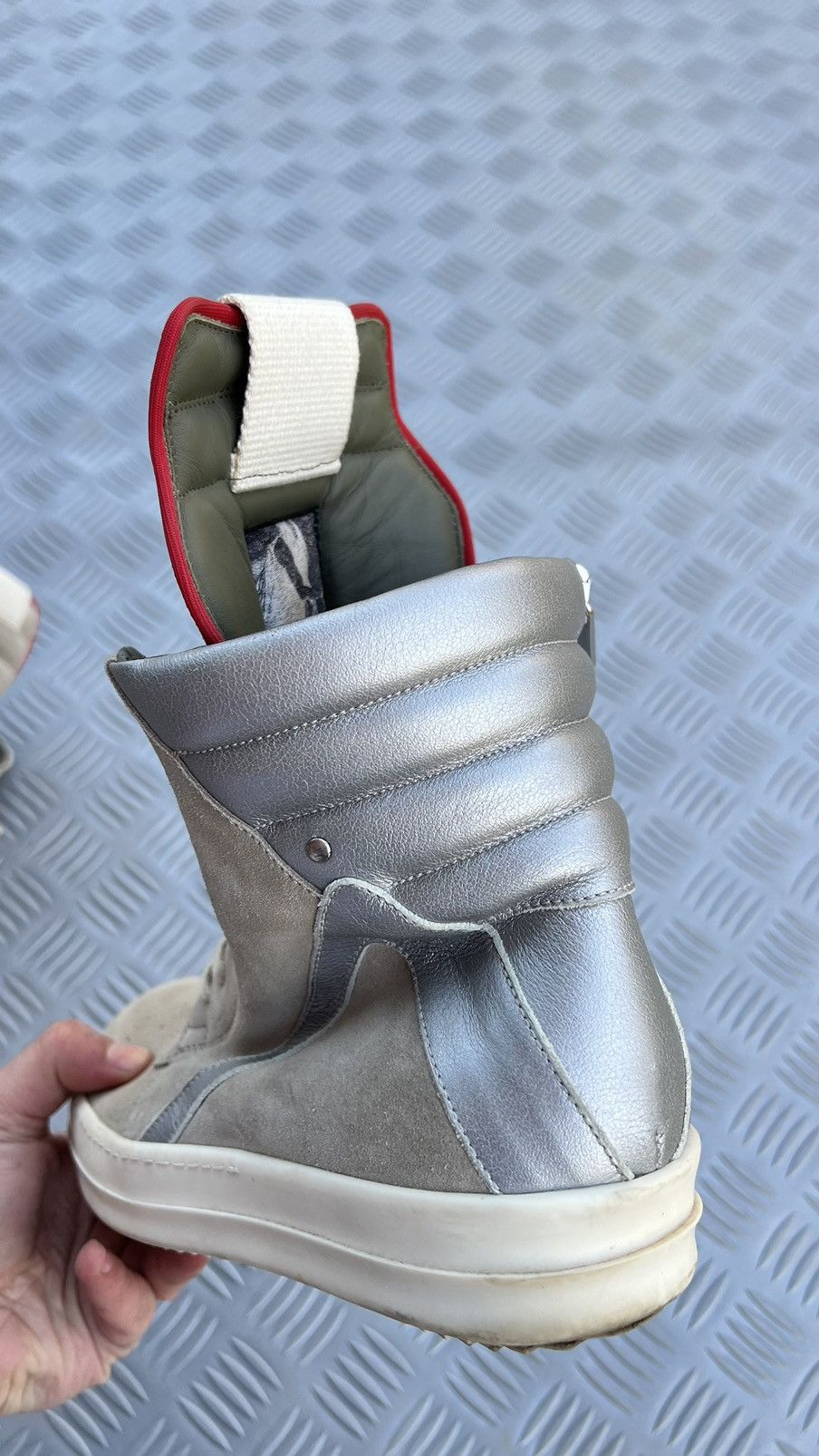 Rick Owens Rick Owens geobasket pearl reflective Size US 7.5 / EU 40-41 - 24 Thumbnail