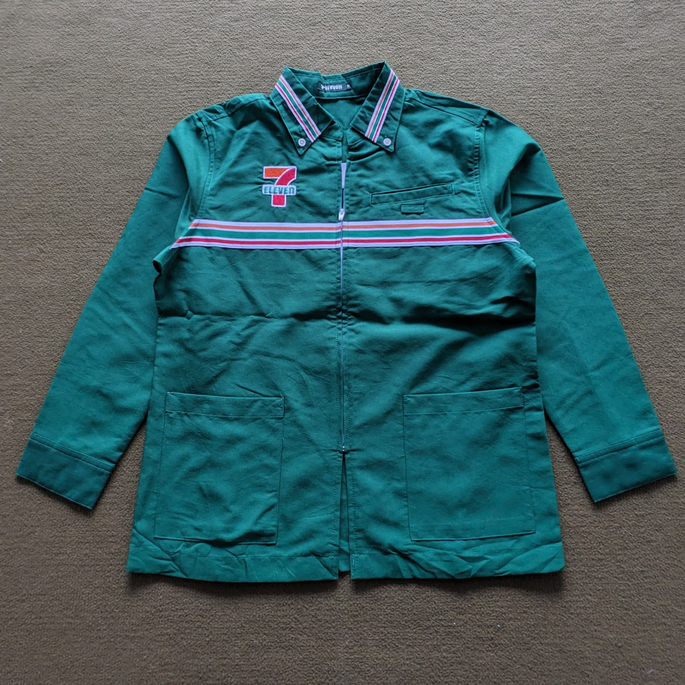Japanese Brand Vintage 7 ELEVEN Uniform Workers Jacket Size US S / EU 44-46 / 1 - 1 Thumbnail