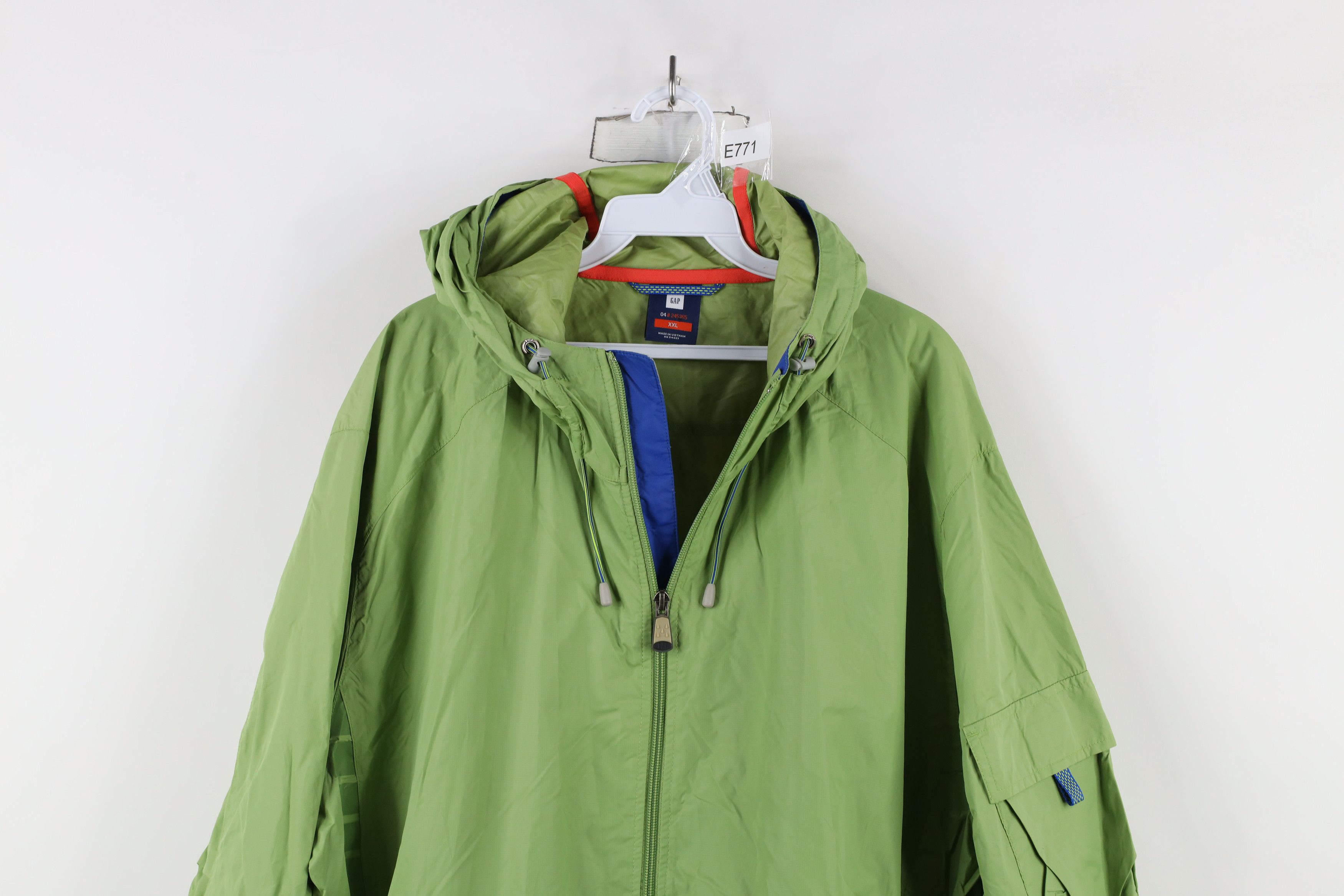 Gap × Vintage Vintage Y2K 2004 Gap Spell Reflective Packable Hooded Jacket Size US XXL / EU 58 / 5 - 2 Thumbnail