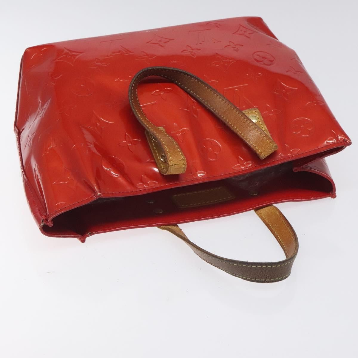 Louis Vuitton LOUIS VUITTON Monogram Vernis Reade PM Hand Bag Red Rouge Size ONE SIZE - 6 Thumbnail