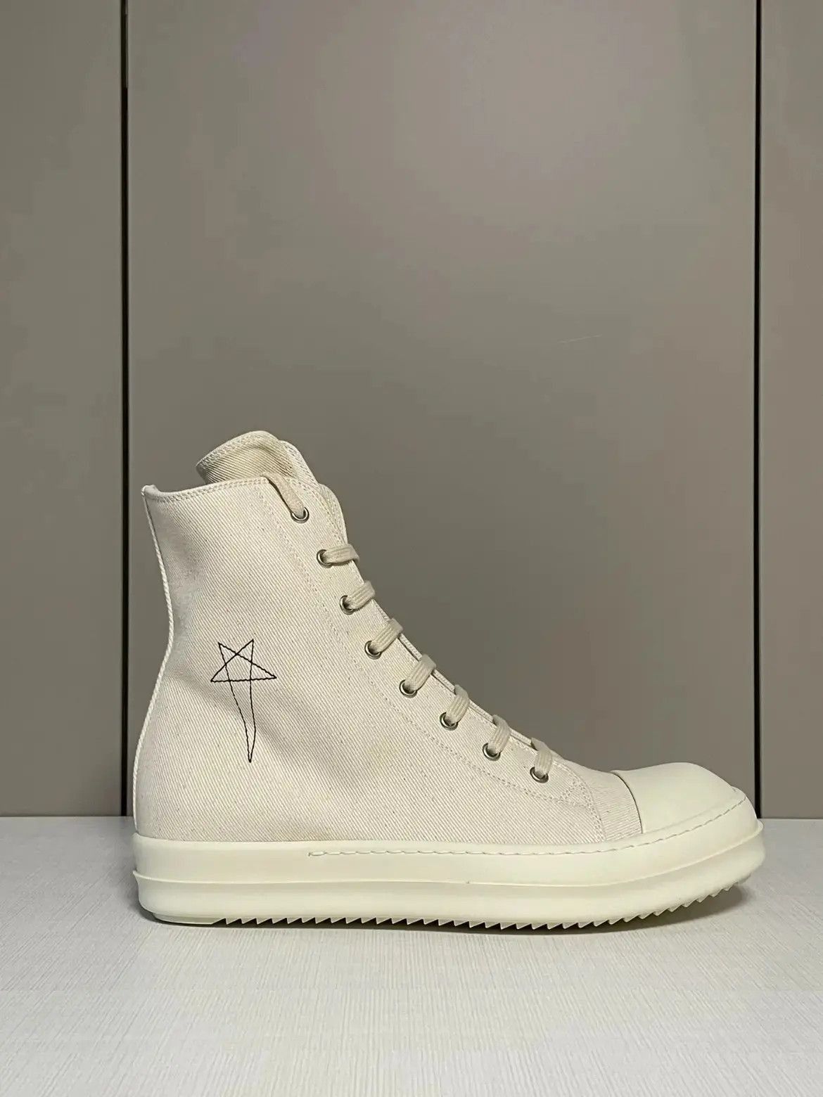 Rick Owens Rick Owens Rick Owens Drkshdw Nature Hi-Top Sneaker-2506 Size US 10 / EU 43 - 5 Thumbnail