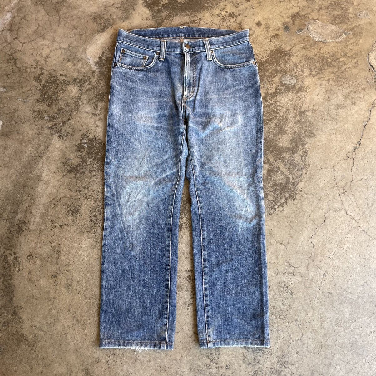 Edwin 🔥Vintage Edwin 403 Stoned Washed Ripped Distress Denim Jeans Size US 33 - 1 Thumbnail