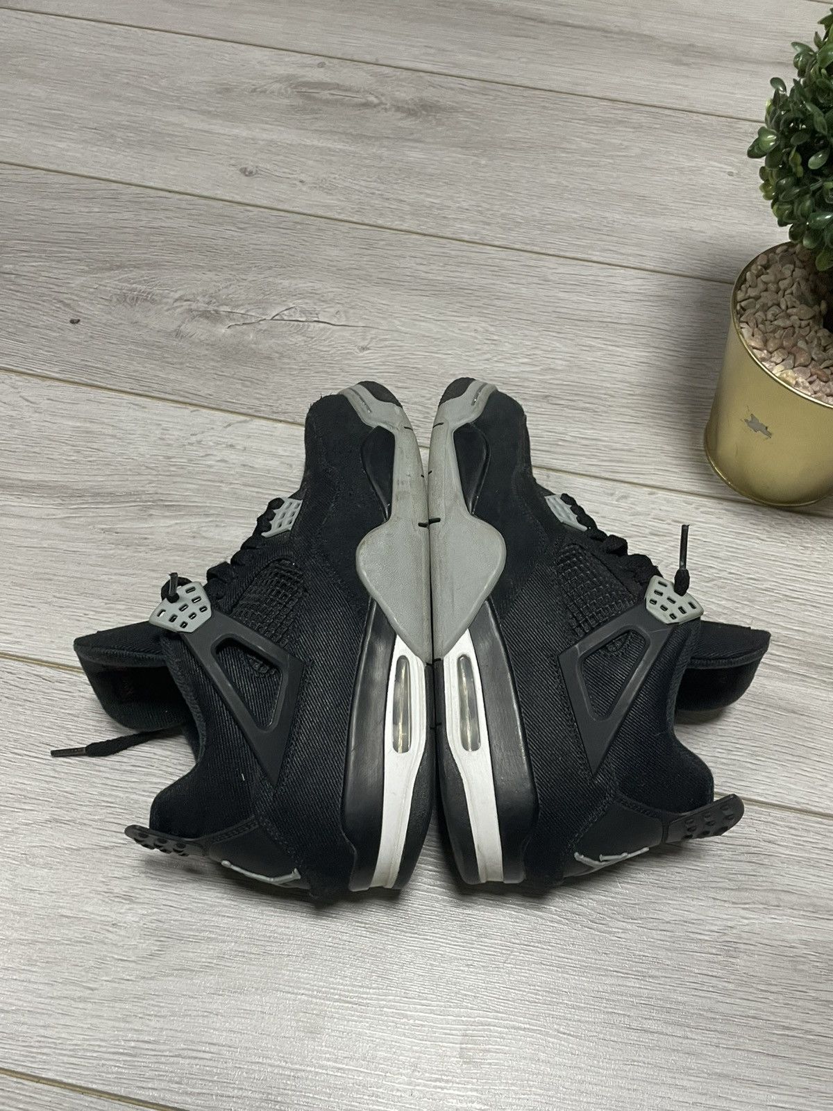 Jordan Brand Nike Jordan 4 Black Canvas sneakers Size US 9 / EU 42 - 11 Thumbnail