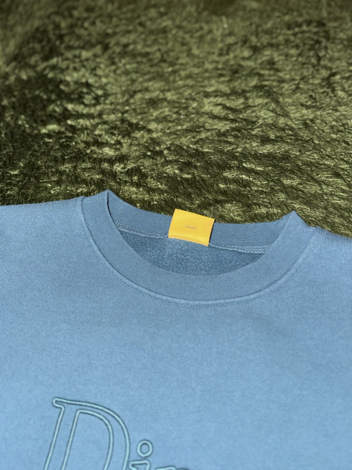 Dime [L] Dime Outline Embroidered Logo Sweatshirt Teal Size US L / EU 52-54 / 3 - 4 Thumbnail