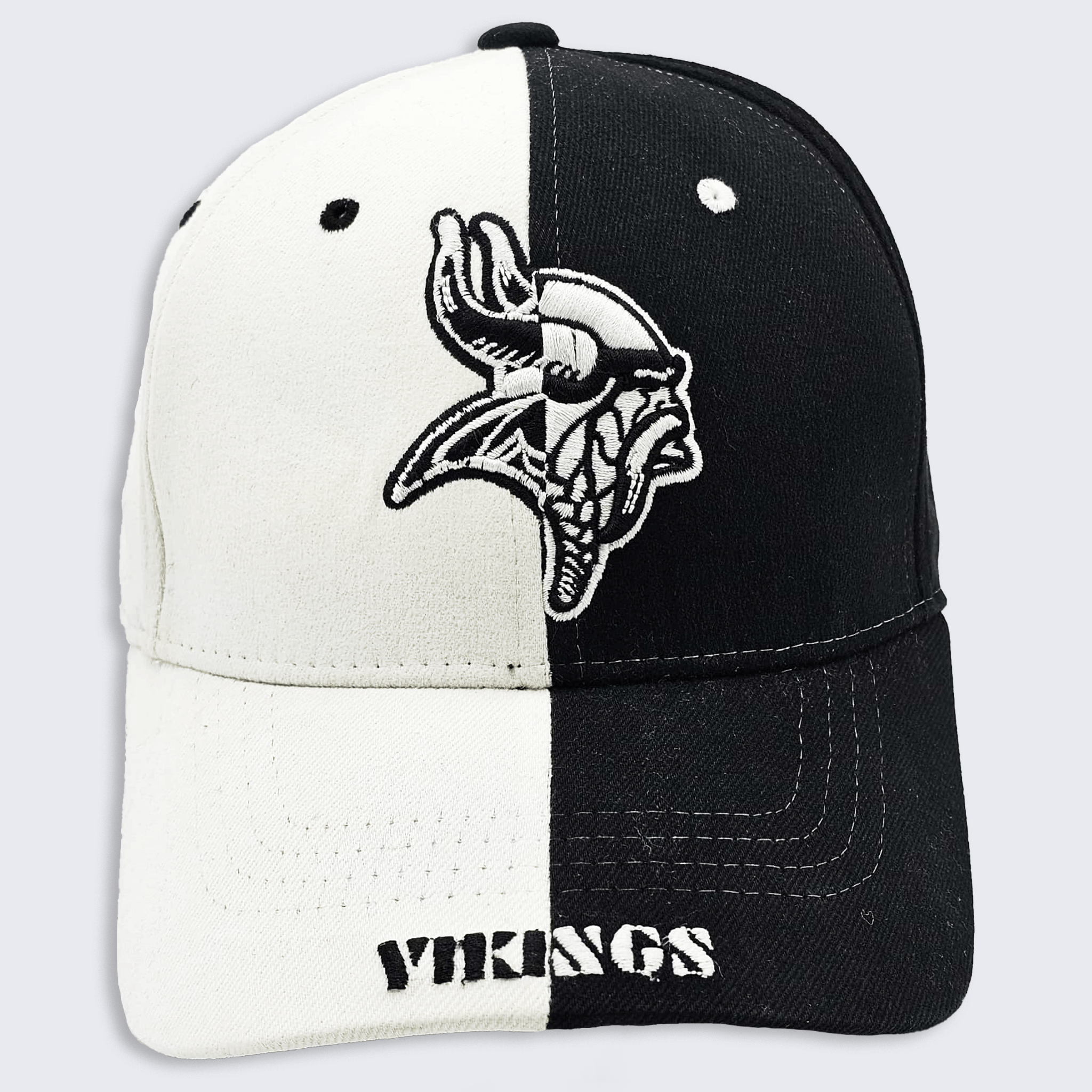 Vintage Minnesota Vikings Reebok Black & White Adjustable Hat Size ONE SIZE - 1 Thumbnail