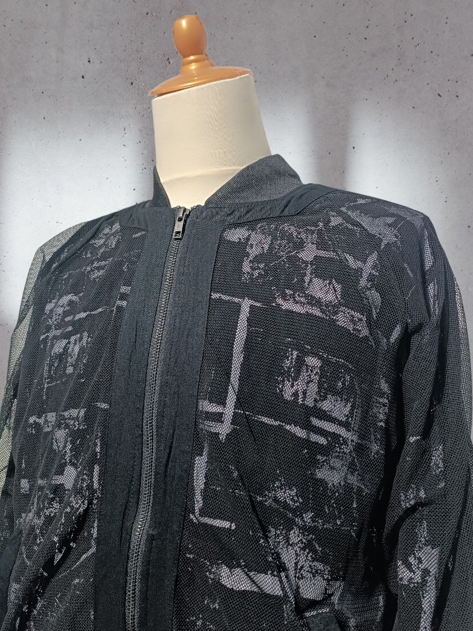 semanticdesign Sematic Design Zip-Up Mesh Bomber Art Lining Rayon Size US L / EU 52-54 / 3 - 3 Thumbnail