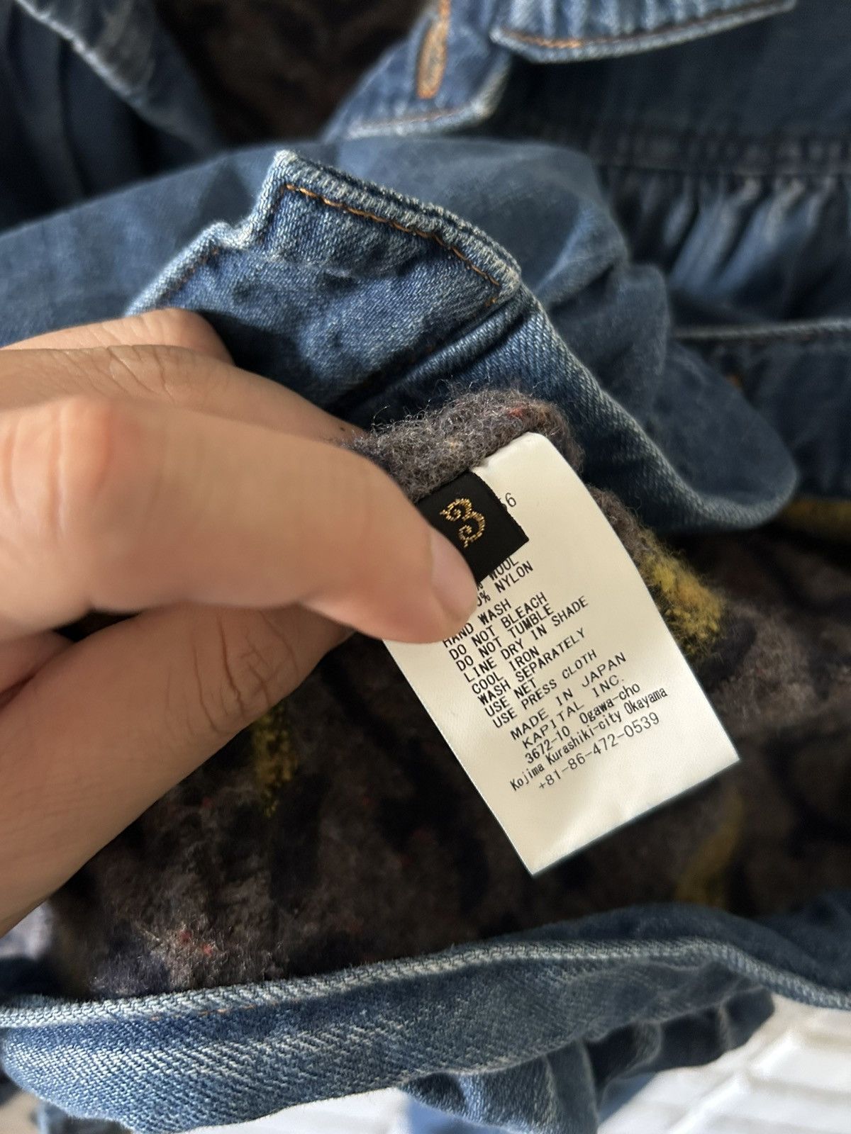 Kapital Kapital 8oz Lined Gypsy Blouse Denim Jacket (sz3) Size US L / EU 52-54 / 3 - 5 Thumbnail