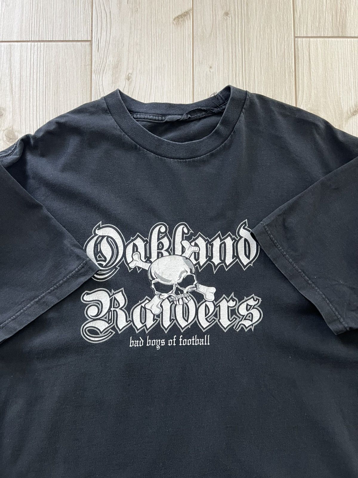 Band Tees Vintage Oakland Raiders Skull Graphic Double-Sided Tee Black Size US L / EU 52-54 / 3 - 12 Thumbnail