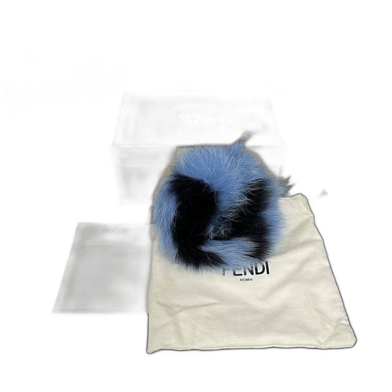 Fendi Fendi Keychain with Blue Fur Size ONE SIZE - 1 Thumbnail