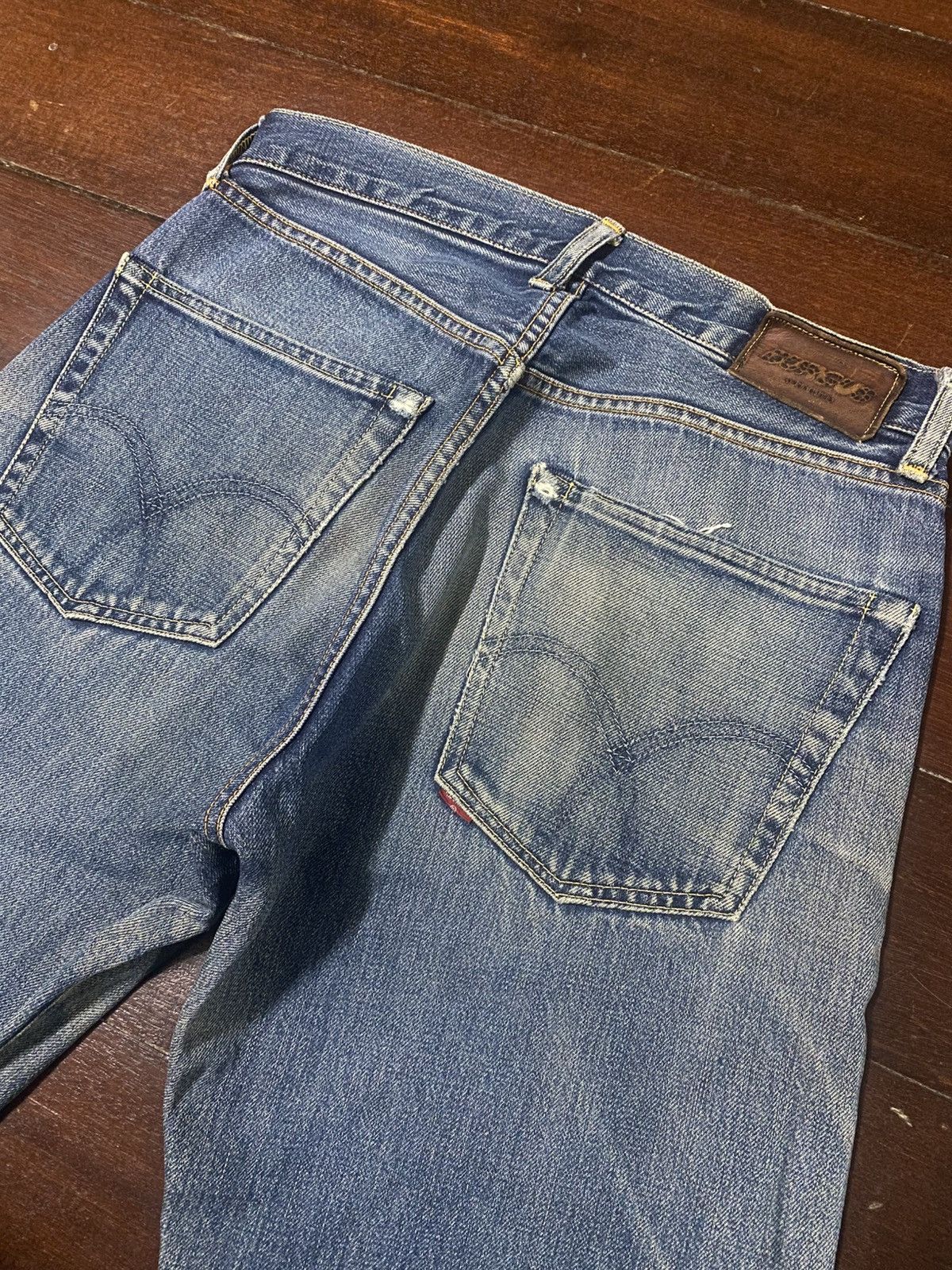 Burgus Plus Vintage Burgus Plus Hinoya Co Distressed mud wash Selvedge Size US 30 / EU 46 - 15 Thumbnail