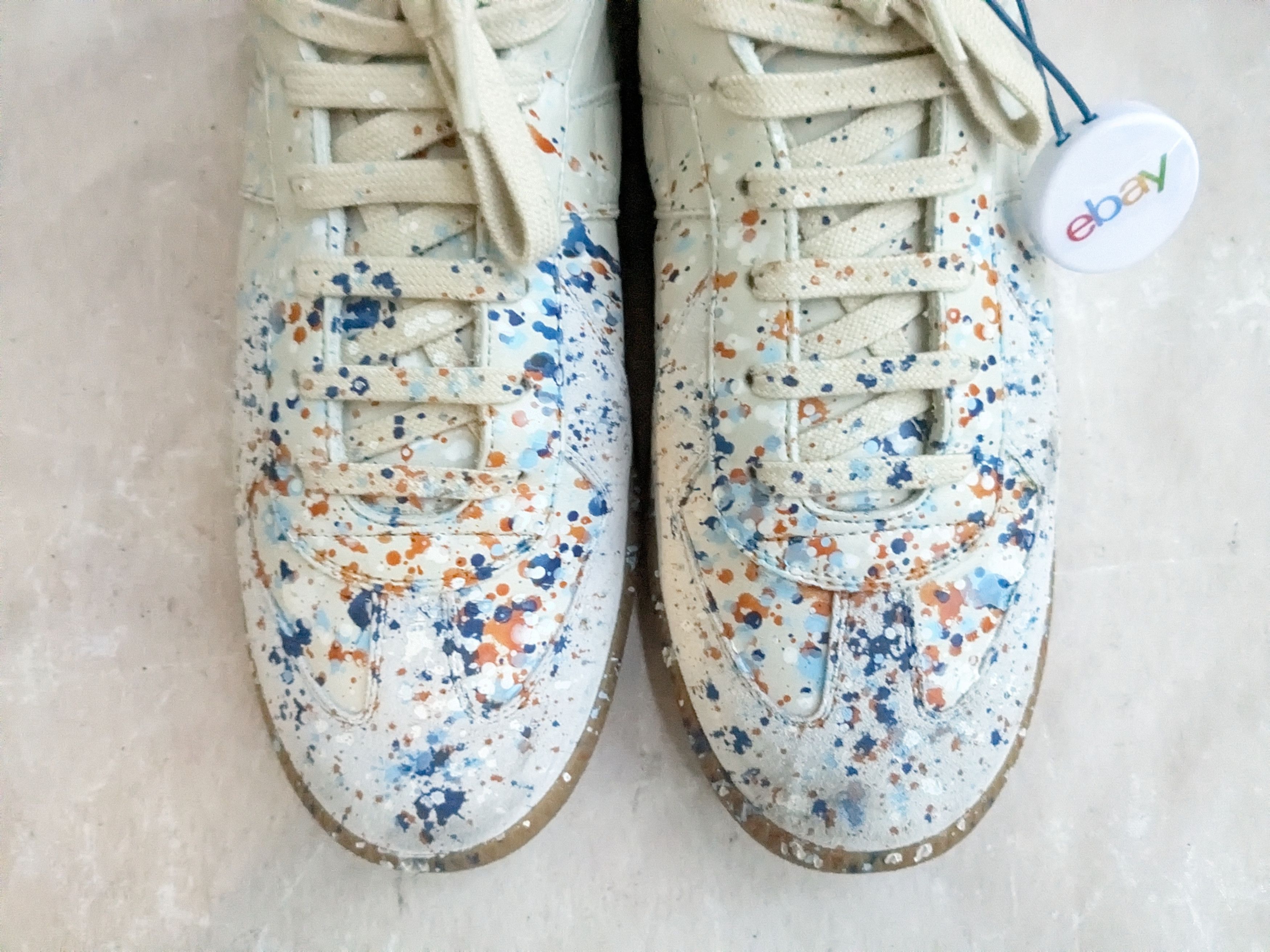 Maison Margiela Maison Margiela Replica GAT Paint Splatter Gray 10 43 Size US 10 / EU 43 - 3 Thumbnail