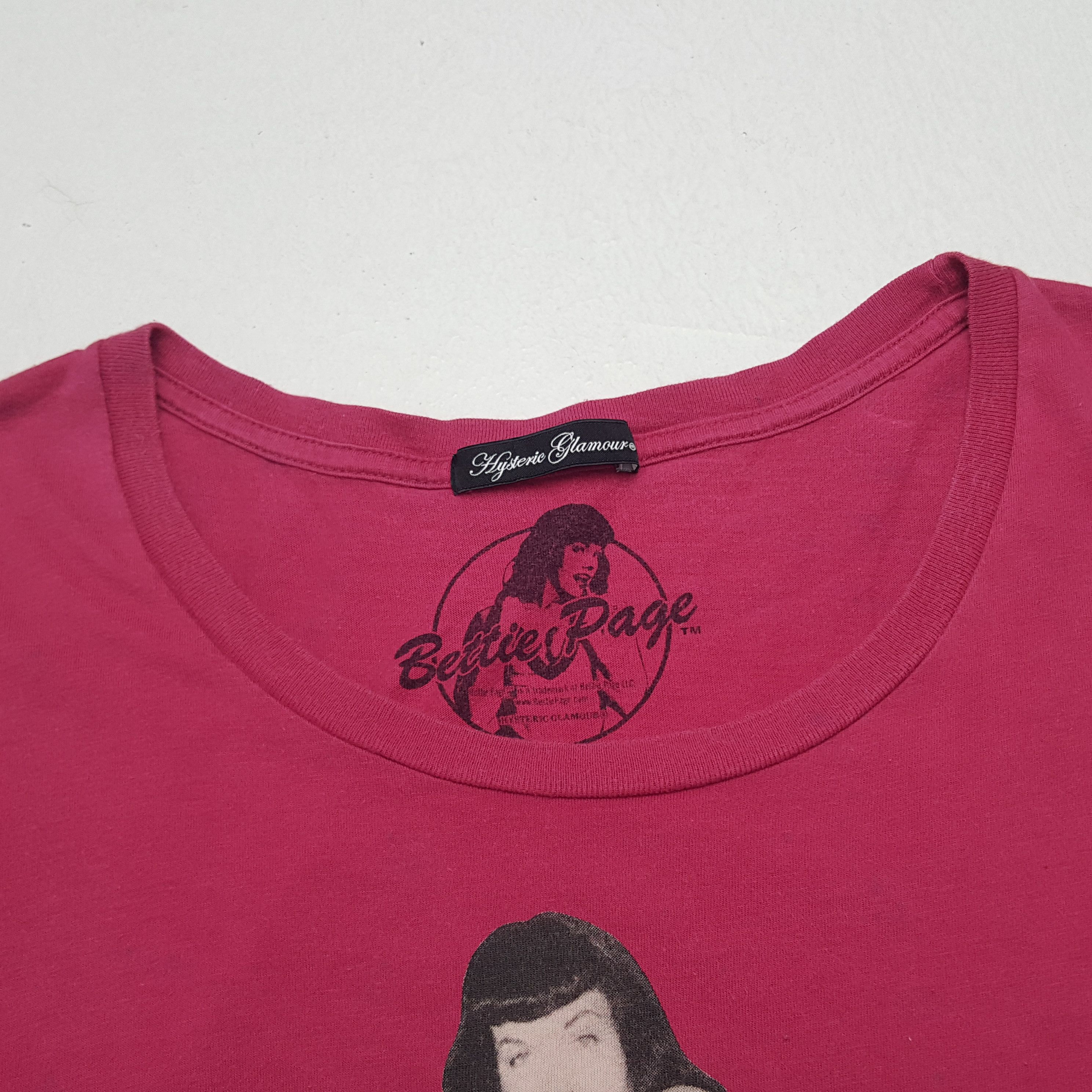 Hysteric Glamour × Japanese Brand × Vintage Vintage Hysteric Glamour Japanese Brand Bettie page Tshirt Size US S / EU 44-46 / 1 - 4 Thumbnail
