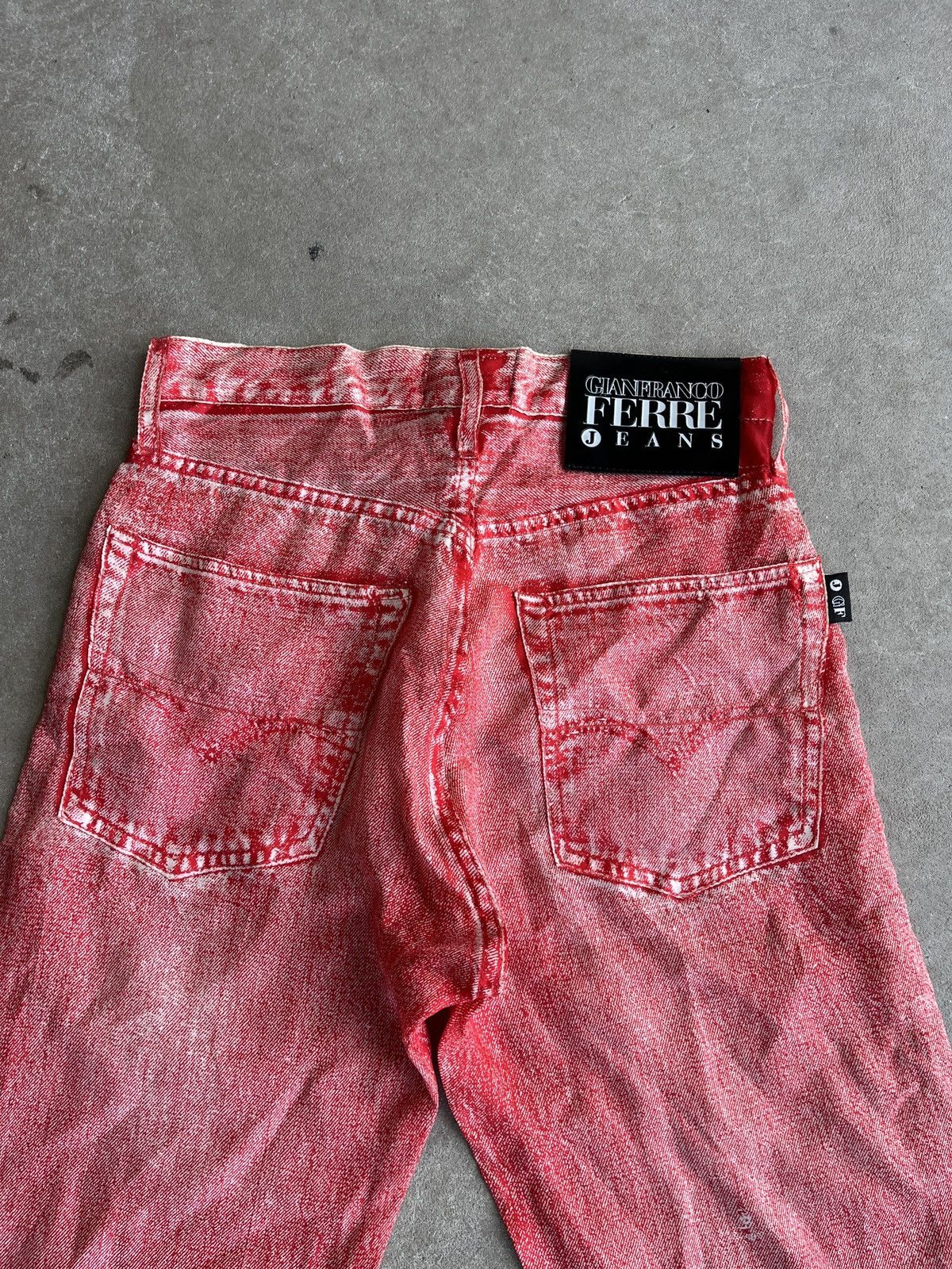 Other Vintage Italian Trompe Denim Trousers Size 24" / US 00 / IT 34 - 14 Thumbnail