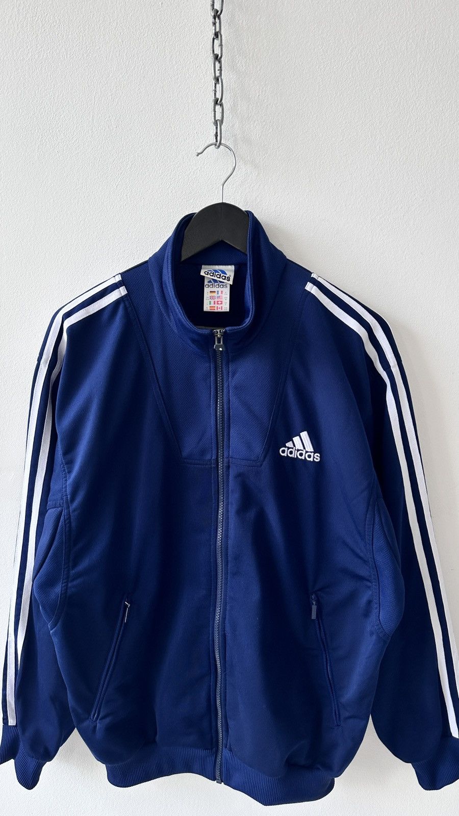 Adidas Vintage Adidas Track Jacket Navy Blue Retro 90s Y2K Size US M / EU 48-50 / 2 - 7 Thumbnail
