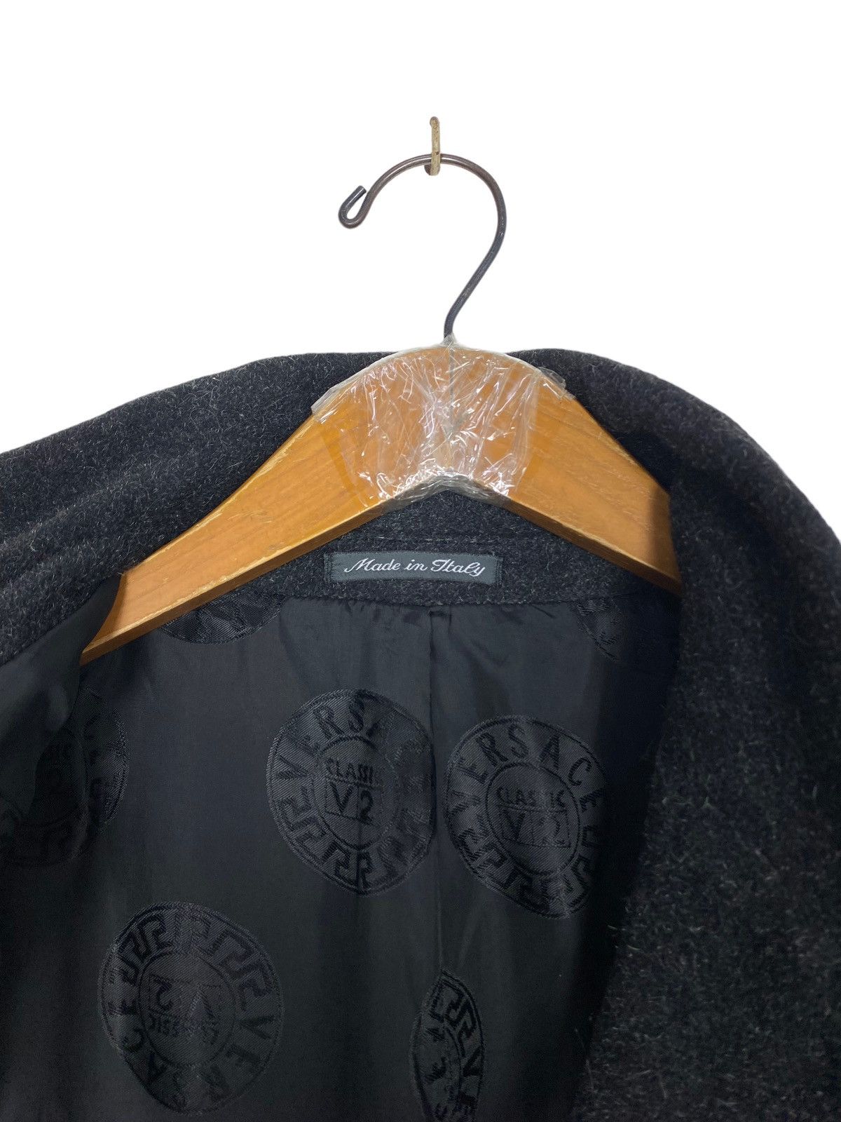 Versace Rare‼️ Vintage Versace Classic V2 Wool Long Coat Made Italy Size US L / EU 52-54 / 3 - 6 Thumbnail