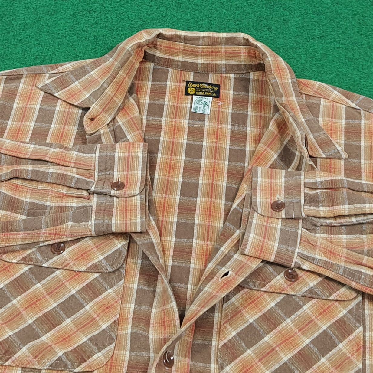 Sugar Cane Vintage Sugar Cane Japan Flannel Button Up Shirt C294N42 Size US M / EU 48-50 / 2 - 4 Thumbnail