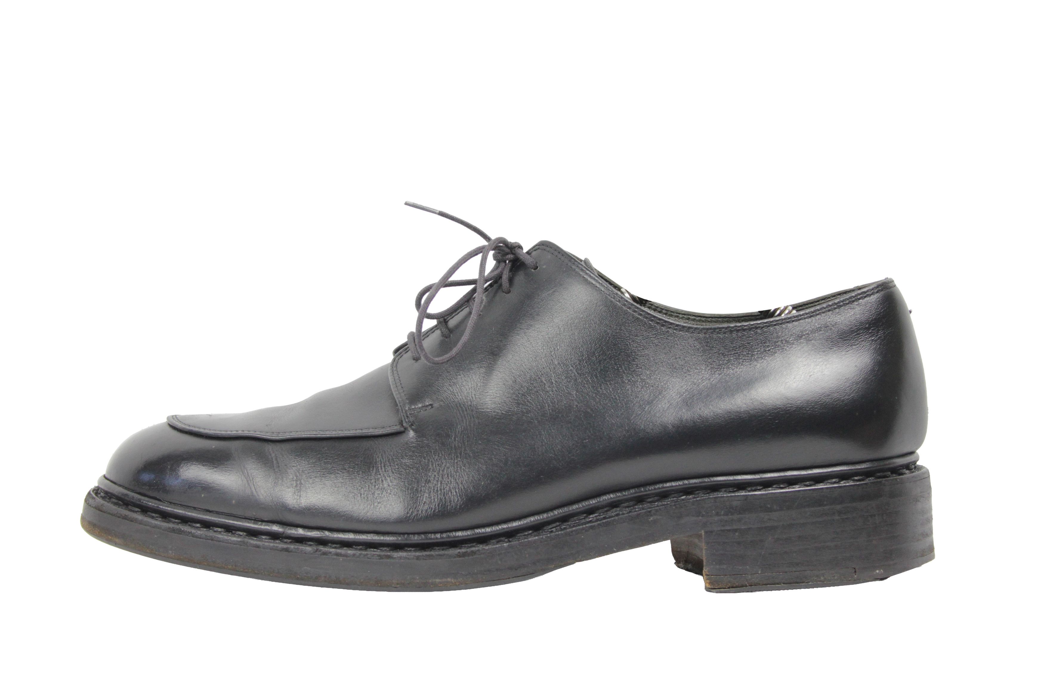Paraboot 00S Avignon Split Toe Leather Derby Vintage France Size US 11 / EU 44 - 1 Thumbnail
