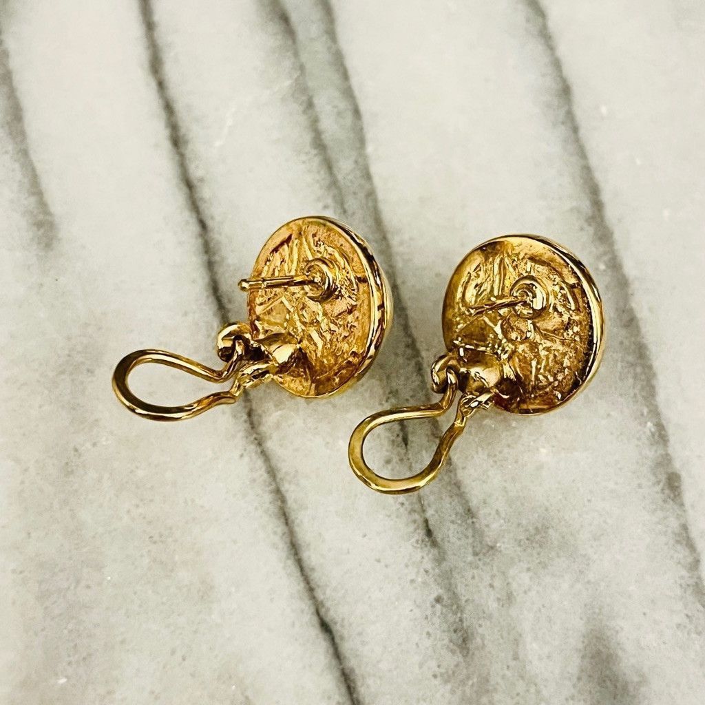 Vintage Vintage Faux Pearl English Lock Earrings Size ONE SIZE - 5 Thumbnail