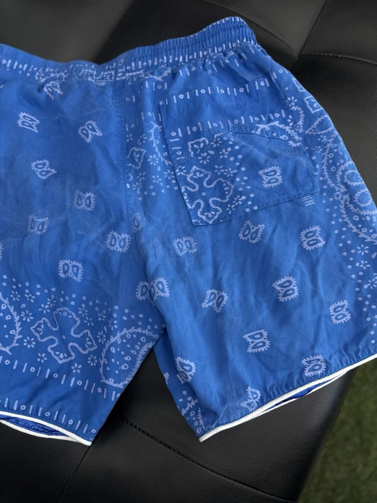 Rhude Rhude Logo Shorts Blue White Summer 100% Authentic (Large) Size US 34 / EU 50 - 9 Thumbnail