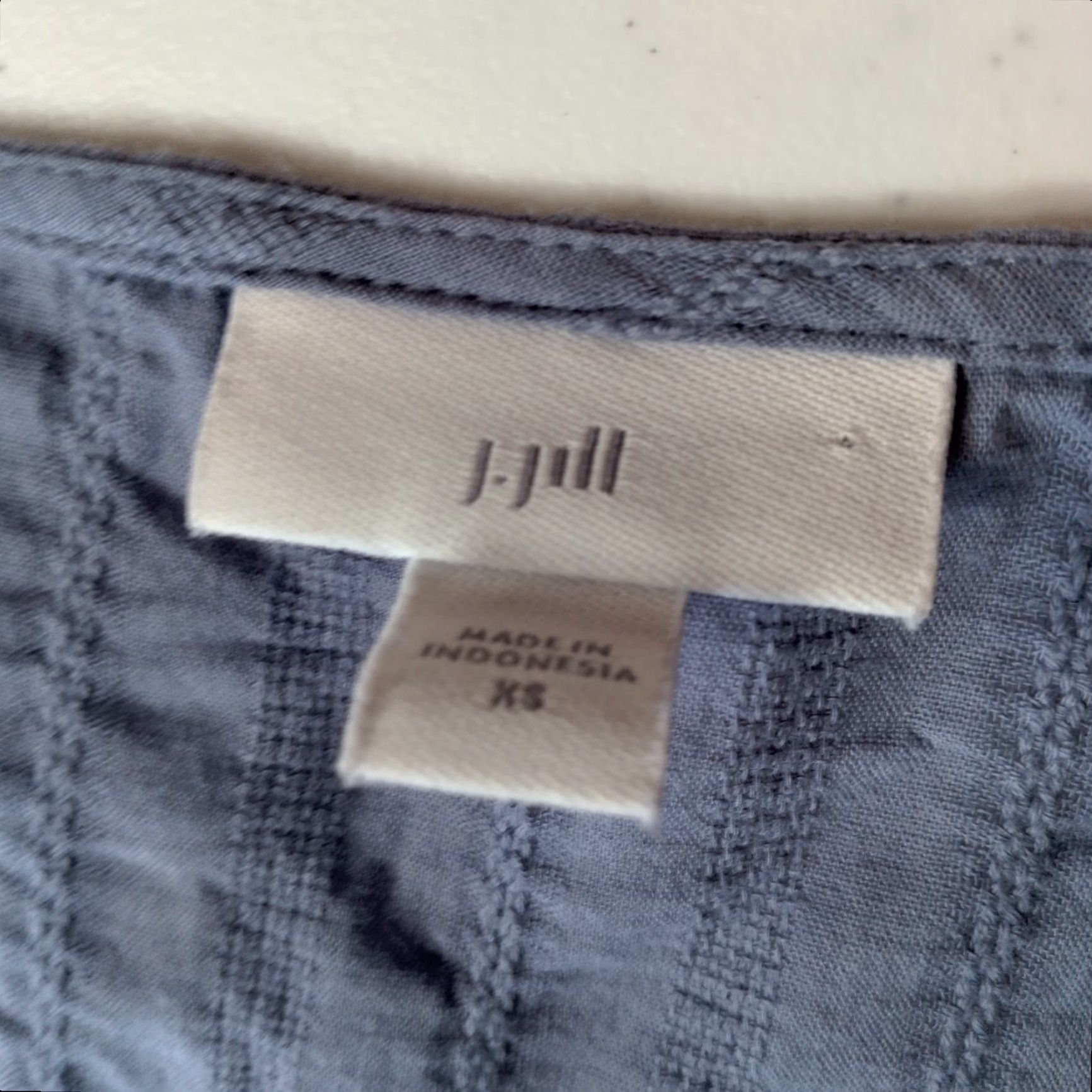 J. Jill J. Jill Blouse Women XS Blue Lightweight Woven Cotton Tiered Long Sleeve Pullover Regular Fit Shirt/Blouse Size XS / US 0-2 / IT 36-38 - 5 Thumbnail