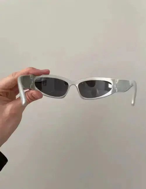 Other Sunglasses vintage retro silver y2k unisex Size ONE SIZE - 3 Thumbnail