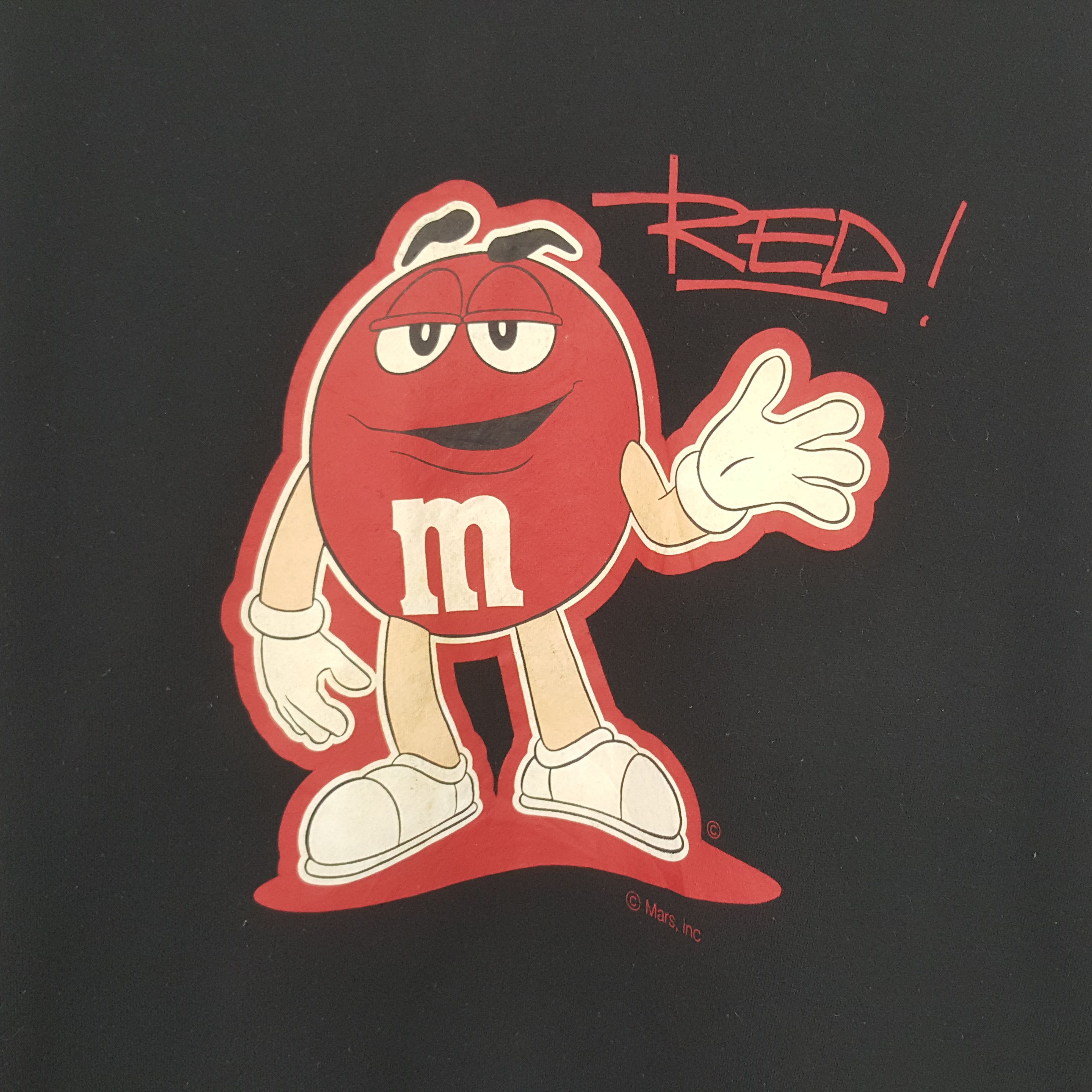 Vintage Vintage M&M Brand Red Sweatshirt Size US M / EU 48-50 / 2 - 2 Thumbnail