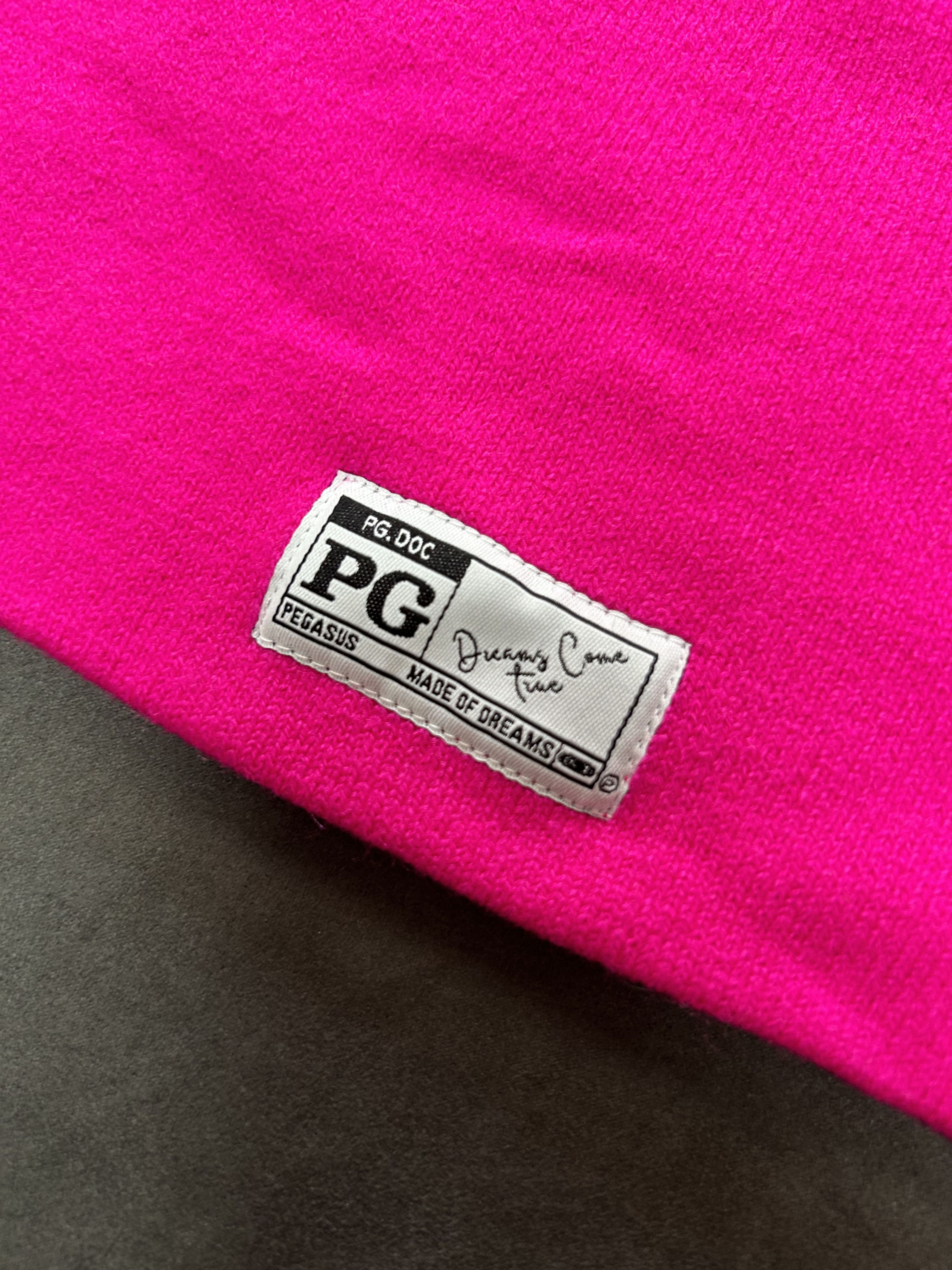 Japanese Brand Deadstock PG.Org Pagasus No Cuff Beanie Pink OS Size ONE SIZE - 5 Thumbnail