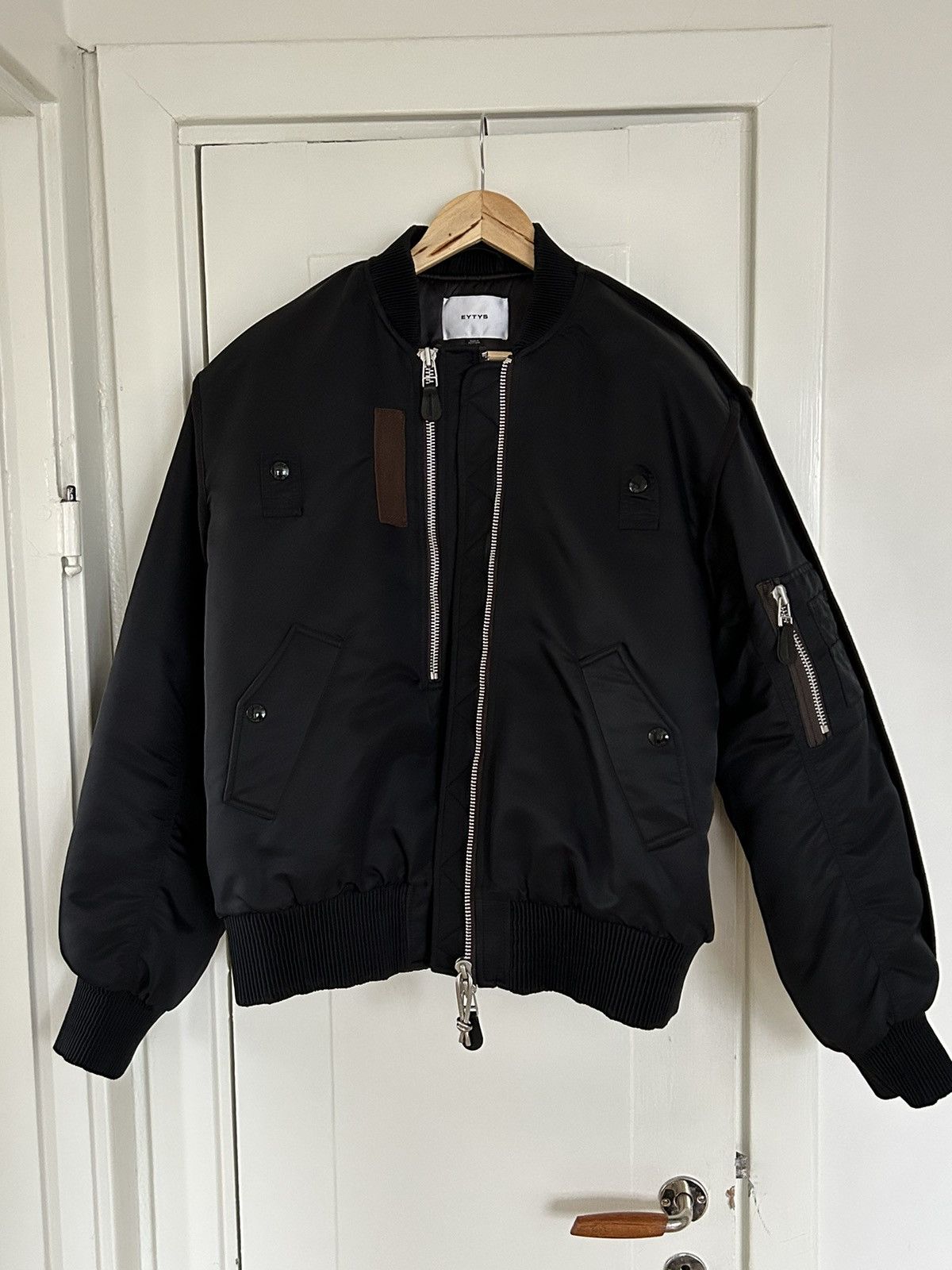 image of Eytys Penn Bomber Jacket in Black, Men's (Size Medium)