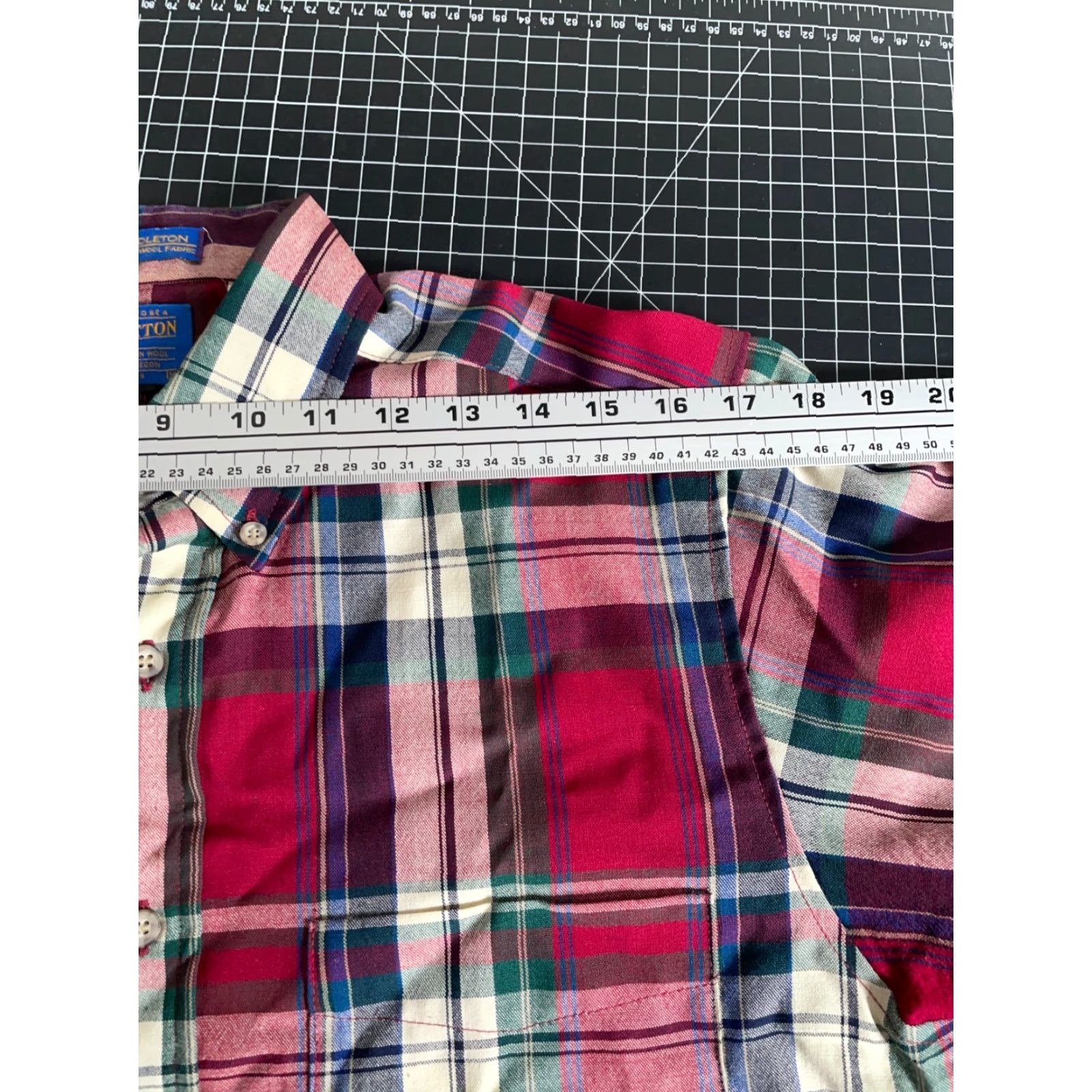 Pendleton VINTAGE Pendleton Shirt Wool Flannel Button-Up Mens Medium Red Plaid Lightweight USA Made 90s Grunge Preppy Casual WorkwearIFemale? Size US M / EU 48-50 / 2 - 7 Thumbnail