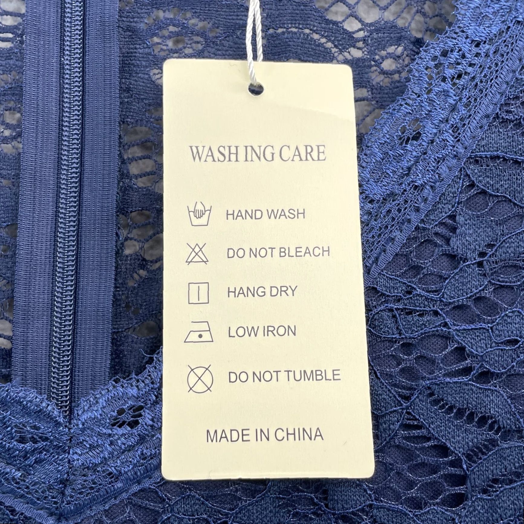 Vintage Nemidor Maxi Dress Women's Curvy 16 Navy Lace Cocktail Party Evening Bridesmaid Dress Size XXL / US 16-18 / IT 52-54 - 7 Thumbnail