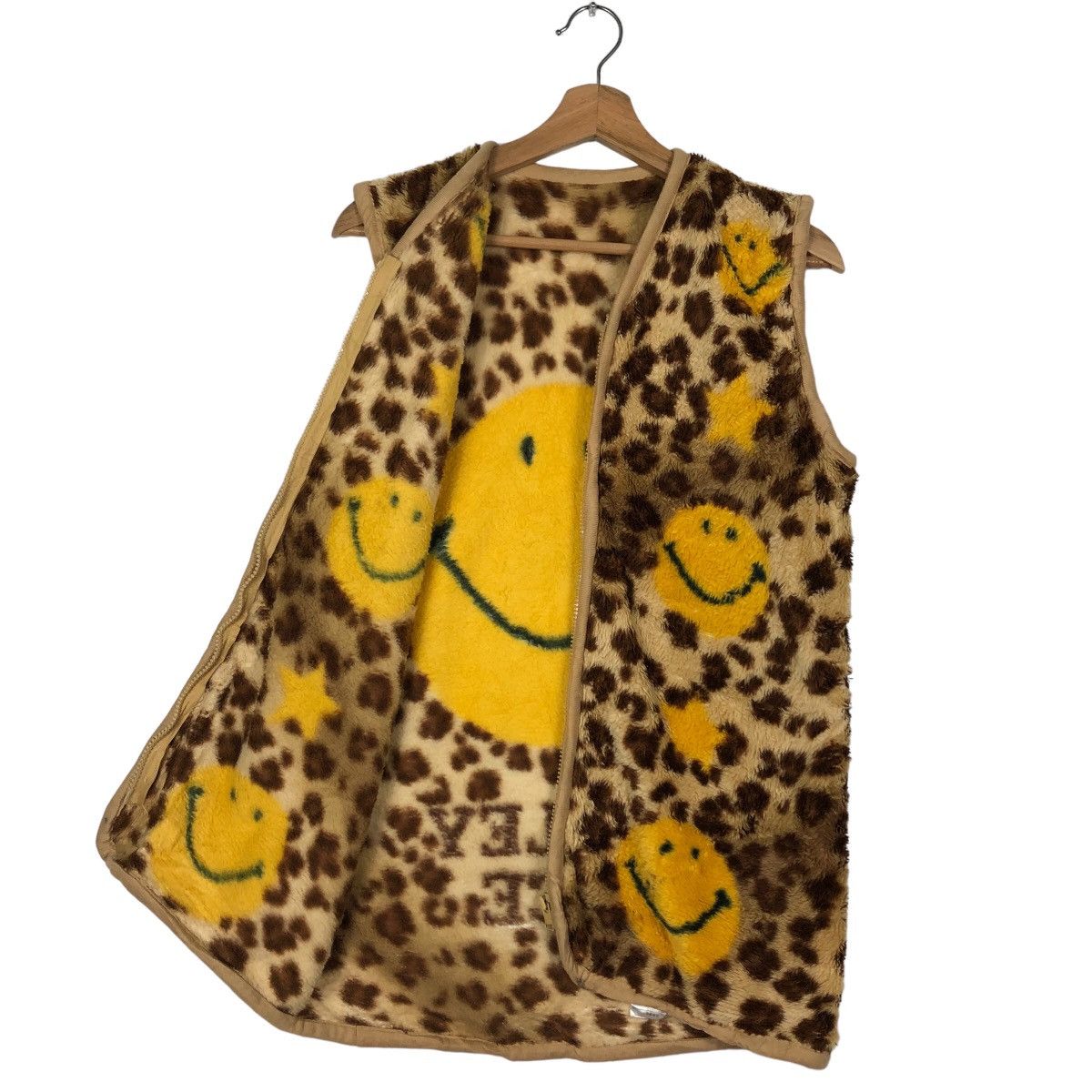 Japanese Brand 🔥Kapital Smiley Design Big Logo Fleece Vest Japan Made Size US M / EU 48-50 / 2 - 9 Thumbnail