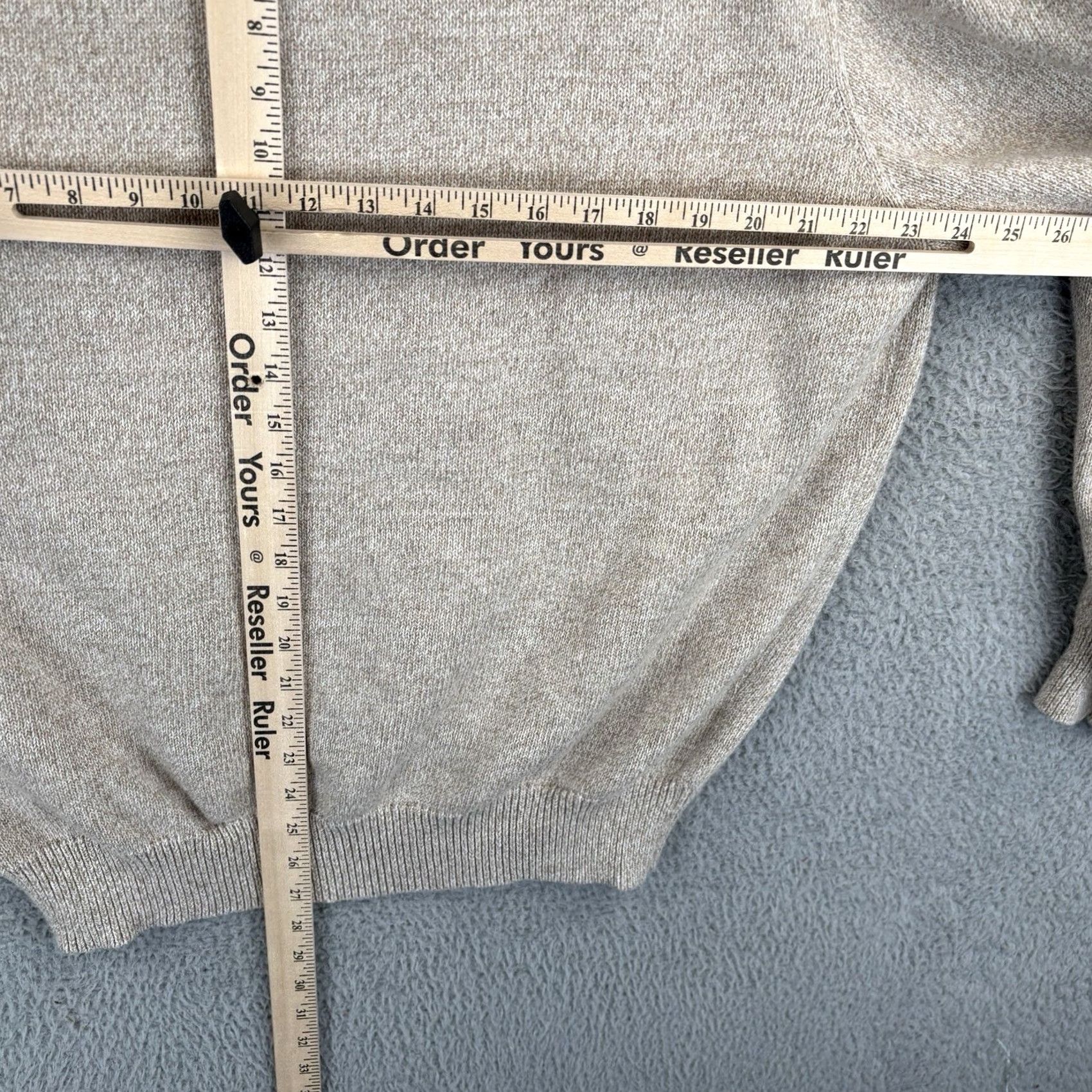Polo Ralph Lauren Polo Ralph Lauren 1/4 Zip Sweater Mens 2XL Beige Logo Cotton Knit Pullover Mock Neck Adult Regular Size US XXL / EU 58 / 5 - 6 Thumbnail