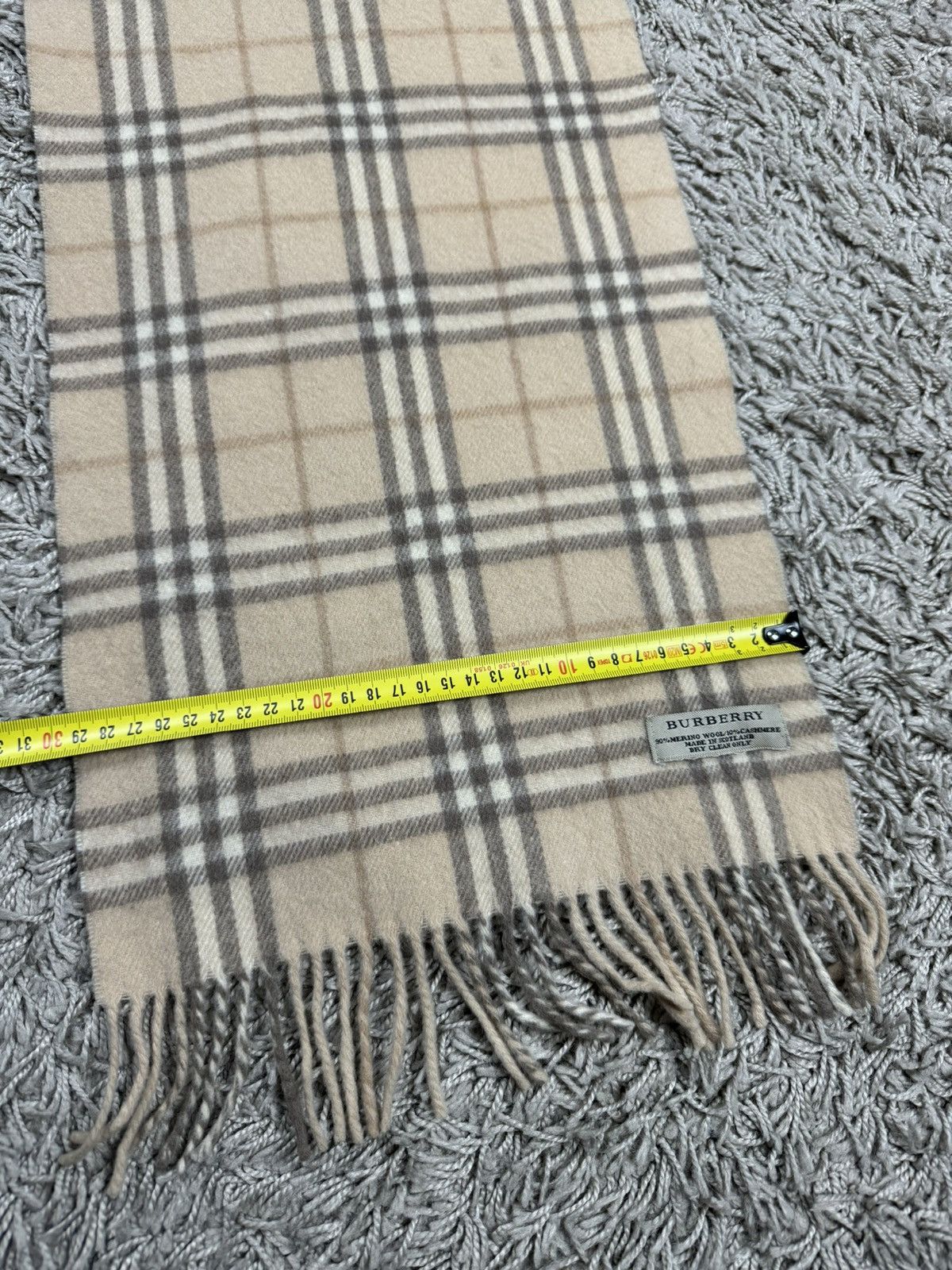 Burberry Vintage wool scarf Burberry’s 90s original luxury item Size ONE SIZE - 3 Thumbnail