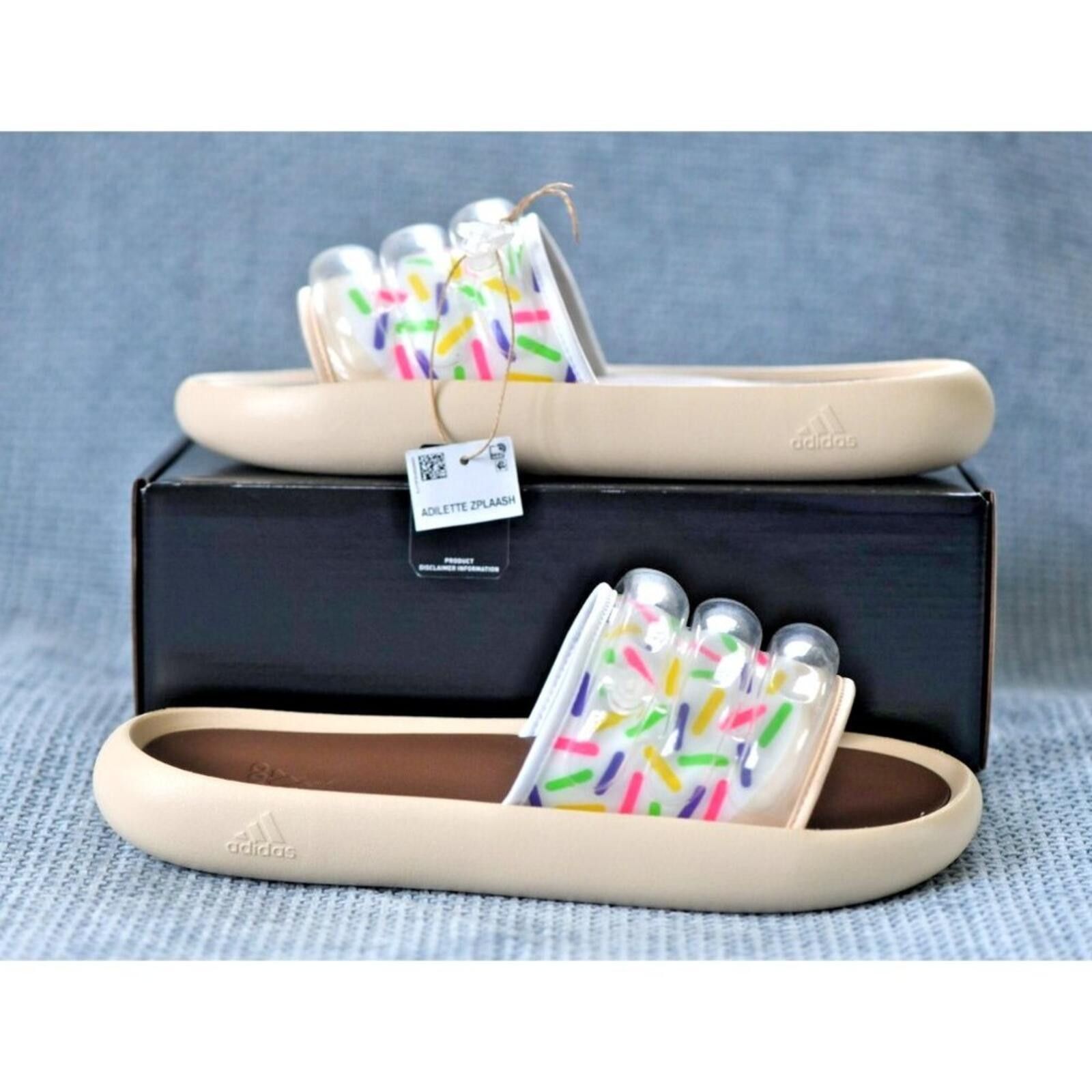 Adidas Adidas Adilette Zplaash Sprinkles Slides| IE5767 Size US 11 / EU 44 - 1 Thumbnail