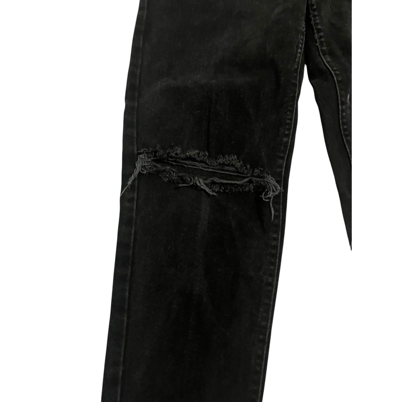 Lee Lee Women Black Jeans Sz 6P Moms Jeans Pre Owned Vtg Size 28" / US 6 / IT 42 - 5 Thumbnail