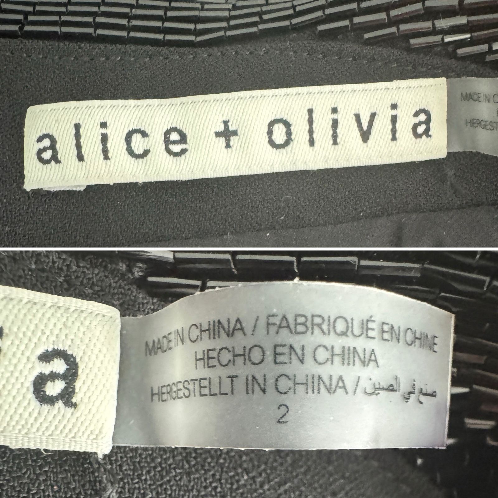 Alice + Olivia Alice + Olivia Carlena Tuxedo Romper Blazer beaded size 2 Size 26" / US 2 / IT 38 - 11 Thumbnail