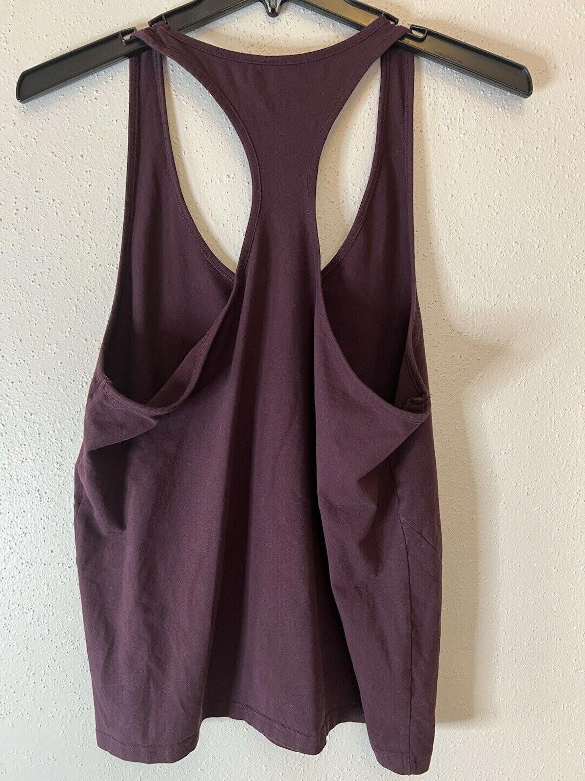 Alphalete Athletics Alphalete Racerback Athletic Tank Top Fitted Burgundy Sz L Size L / US 10 / IT 46 - 4 Thumbnail