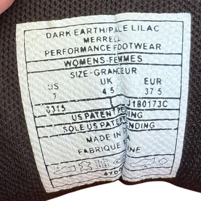 Merrell Merrell Shoes Women 7 Dark Earth Pale Lilac Gorpcore Trail Size US 7 / IT 37 - 8 Thumbnail