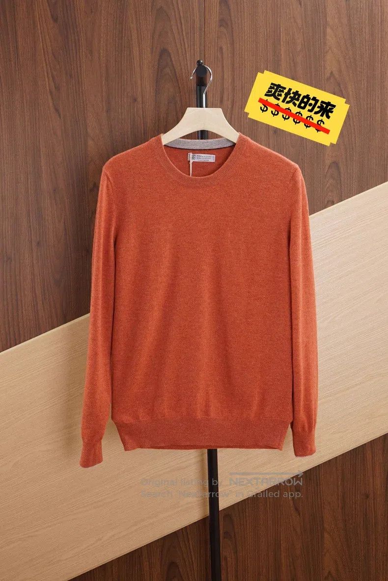 Brunello Cucinelli Brunello Cucinelli Pure cashmere men's knitted sweater Size US M / EU 48-50 / 2 - 1 Thumbnail