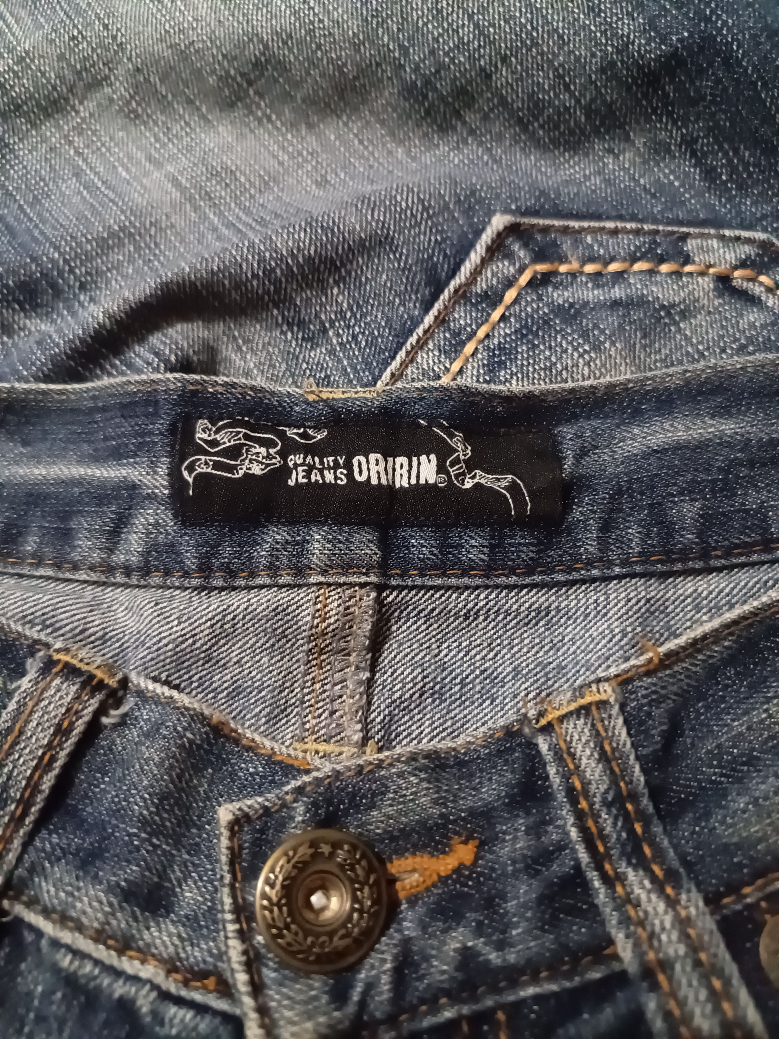 PPFM Leather Wing Waist Distressed Washed Denim Size US 32 / EU 48 - 8 Thumbnail