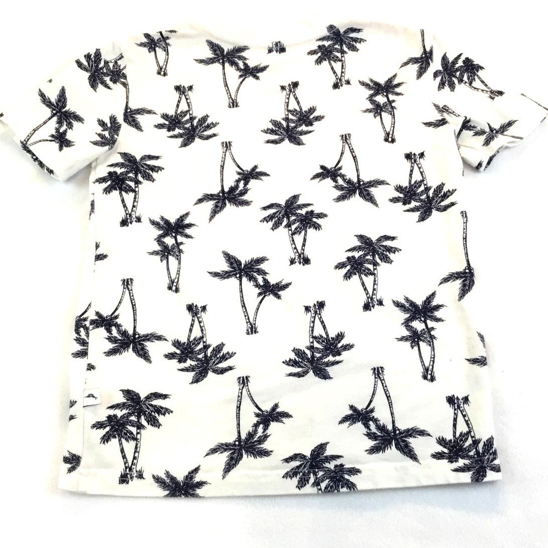 Tommy Bahama Tommy Bahama Child Kid Youth T-Shirt White/Navy Palms 5/6 Size S / US 4 / IT 40 - 3 Thumbnail