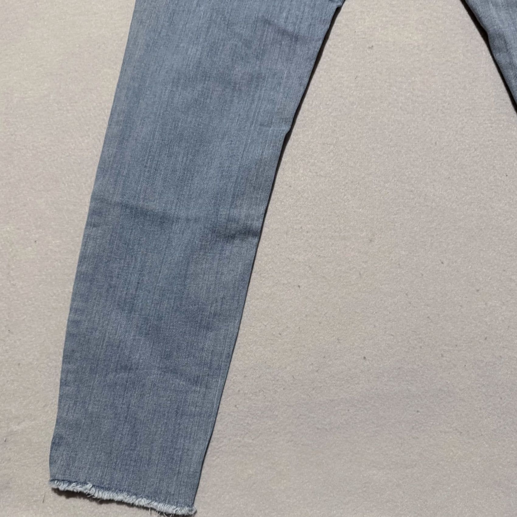 Levi's Denizen by Levi's Ultra High Rise Ankle Jegging Jeans Distressed Frayed - 15 Blue Women Jeans" Size 36" / US 14 / IT 50 - 7 Thumbnail